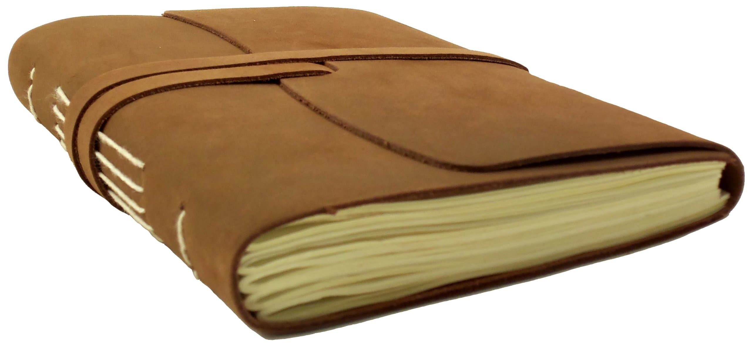 Rustic Ridge Classic Genuine Leather Journal - Writing Notebook - Sketchbook for Artists - Leather Diary
