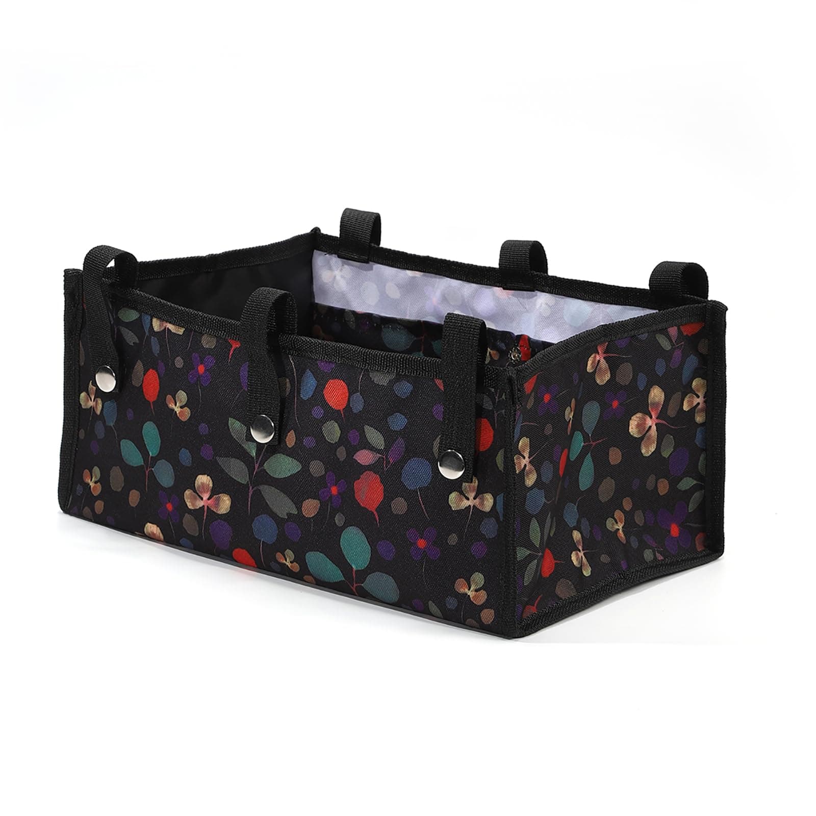 Walker Bag Under Seat for Four Wheel Rollator, Rollator Bag Tote Organizer Pouch Storage to Walkers for Senoirs, Walker Accessories (Clover, medium)