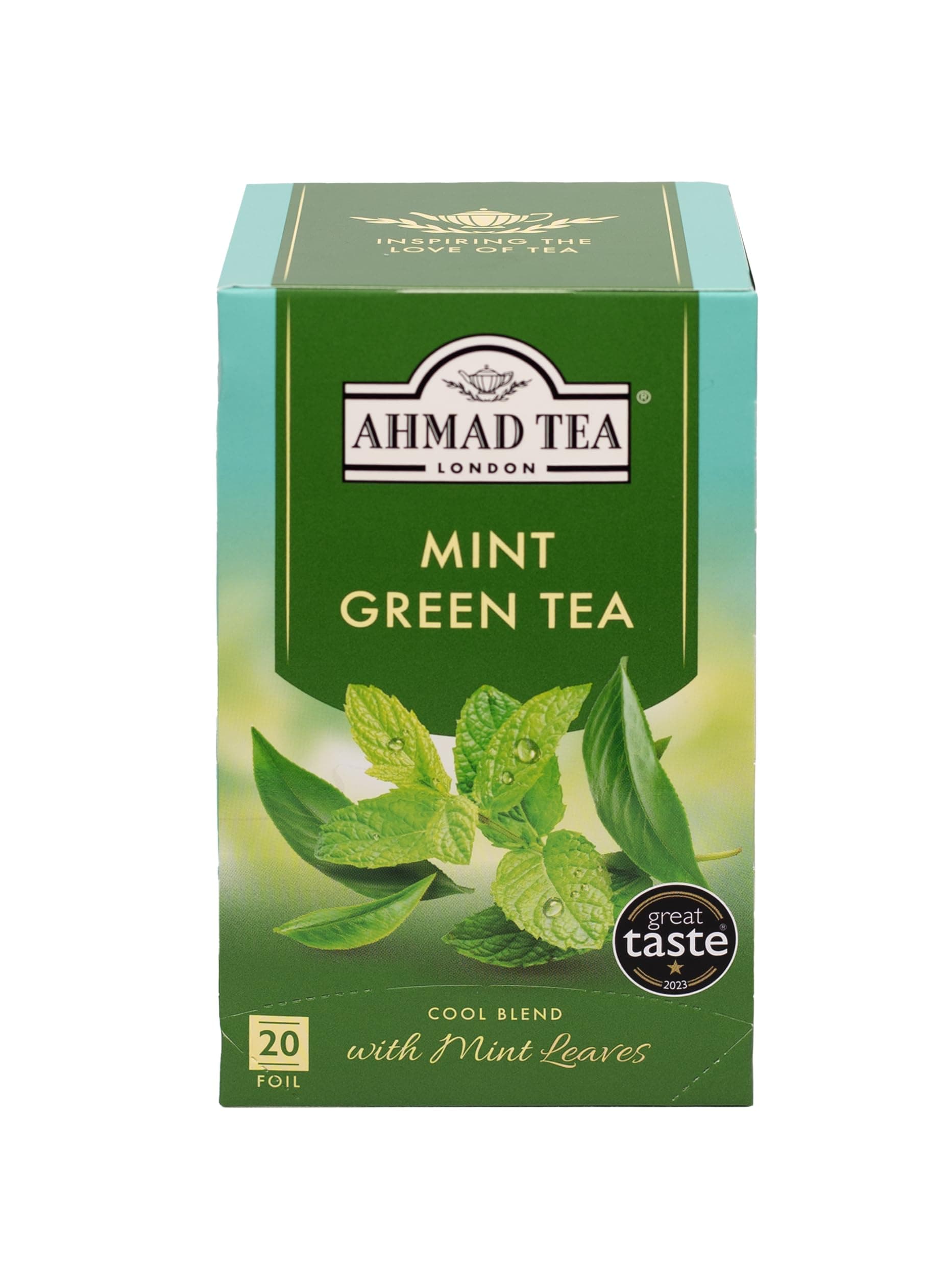 Green Tea | Mint Green Tea | 20 Teabag Sachets | 1 Pack
