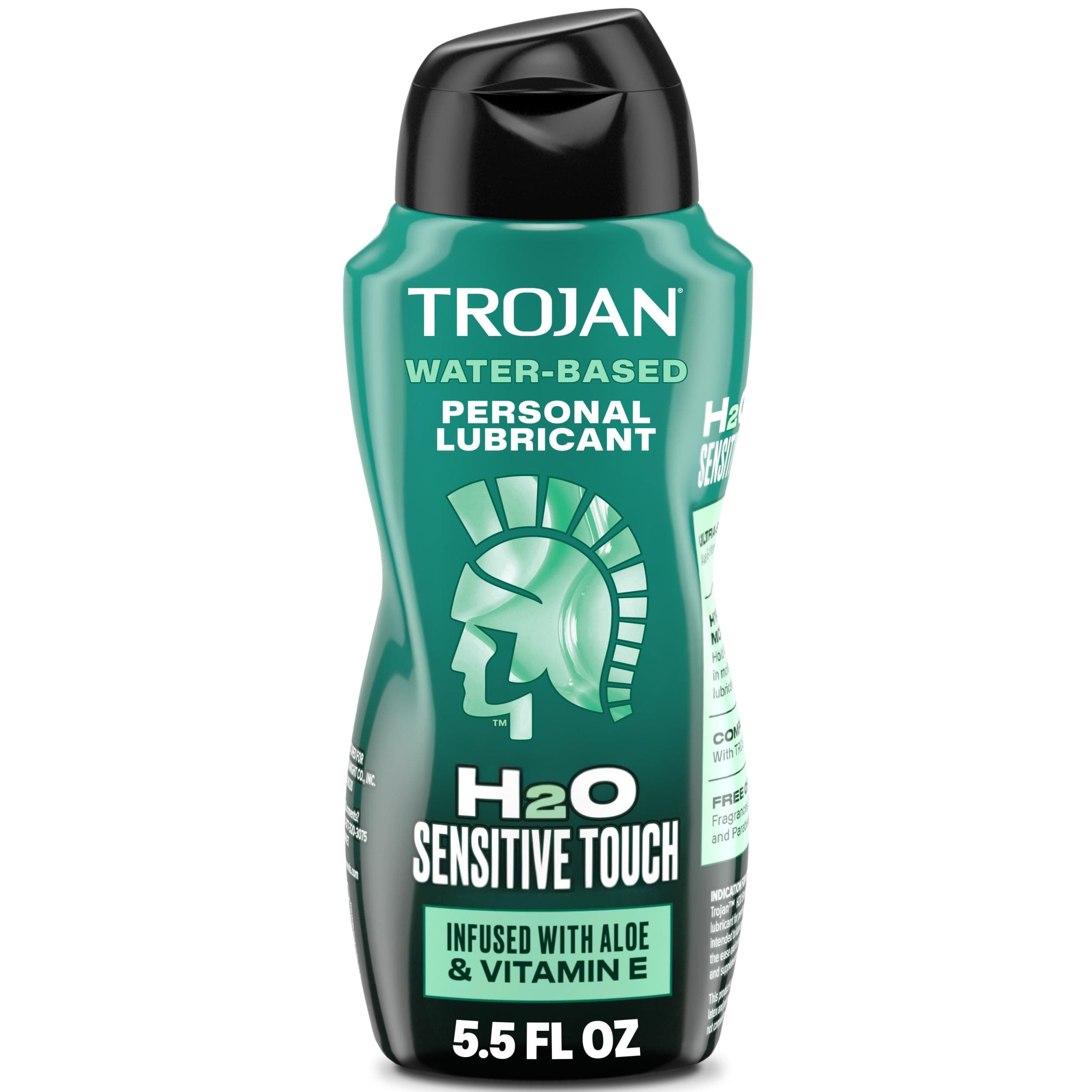 TROJAN Lubricants H2O Sensitive Touch Water-Based Lubricant, Personal Lube, 5.5 fl oz
