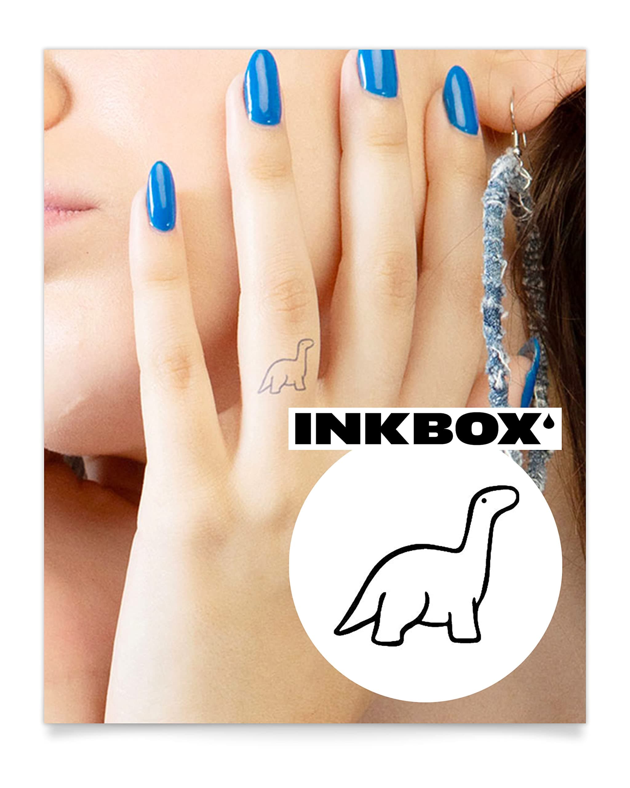 Inkbox Temporary Tattoos, Organic, Last For 1-2 Weeks, Easy To Apply, Long Lasting, Waterproof, Apo, 1 x 1 inch
