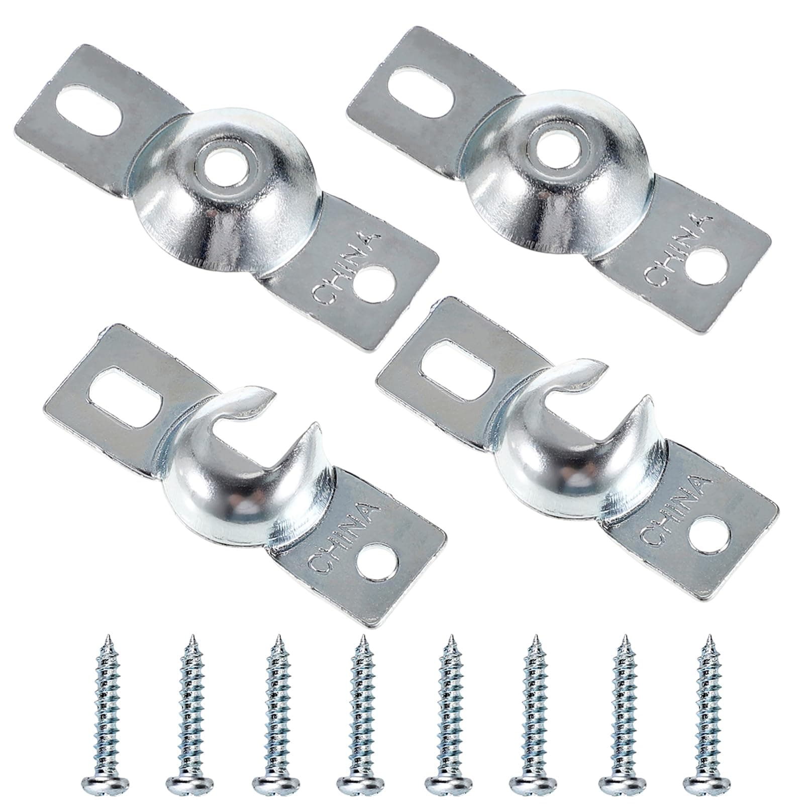 Sumnacon Metal Window Shade Brackets-4PCS Roller Shade Hardware Inside Mount with Screws,Sturdy Roller Shades Bracket for Living Room,Bedroom,Offices