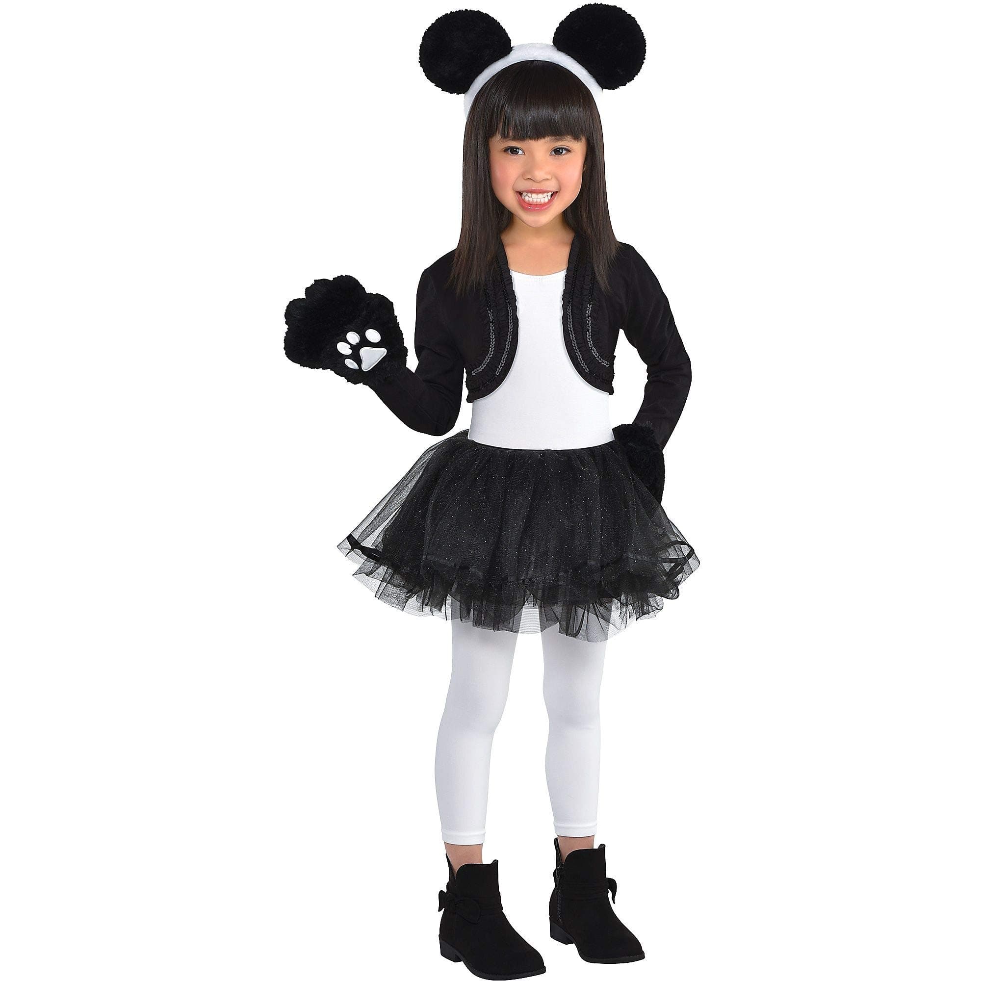 Child Panda Costume Accessory Kit - One Size, Black - 1 Set