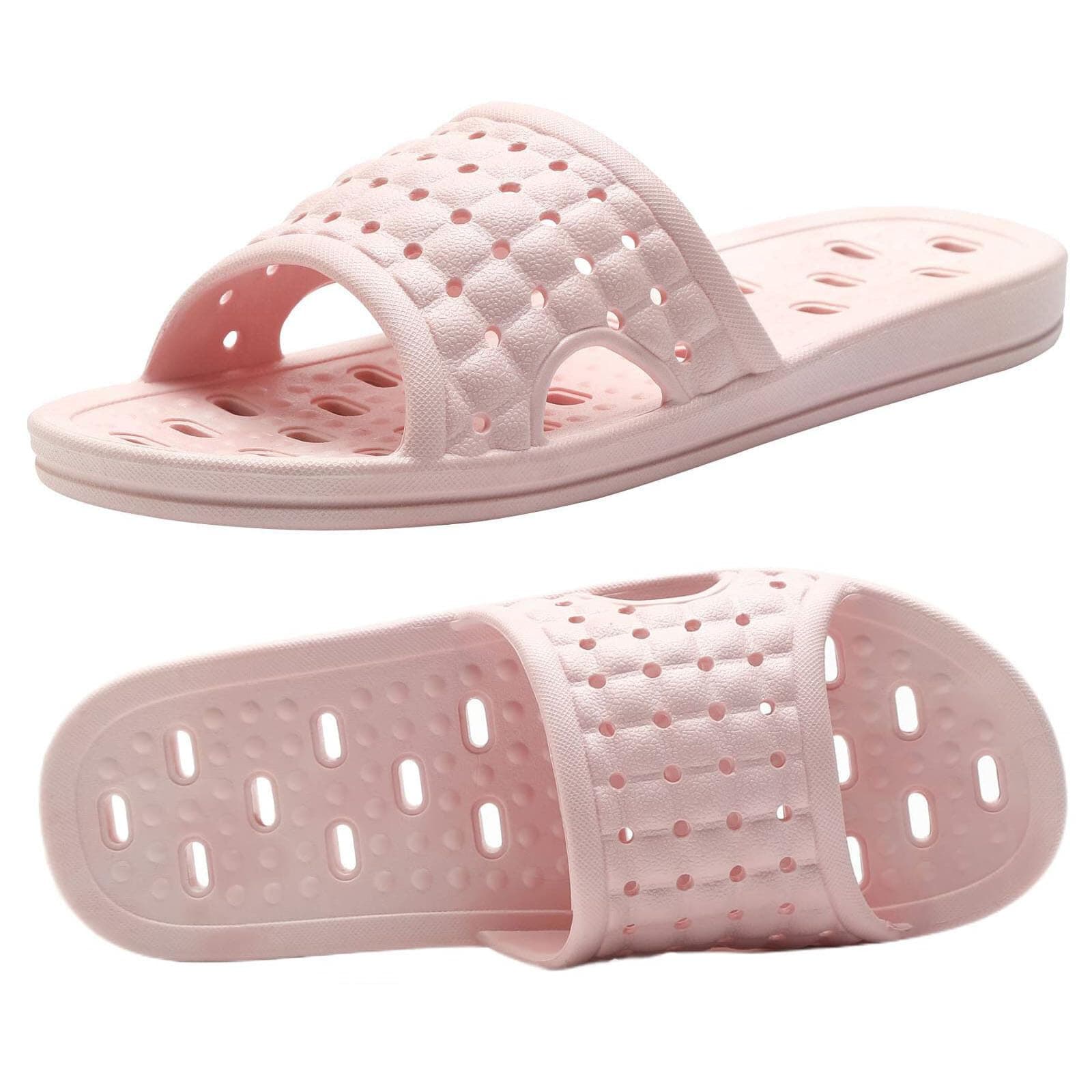 Bath Slippers with Drainage Holes Quick-Drying Non-Slip Dormitory Home Bathroom Slippers Unisex