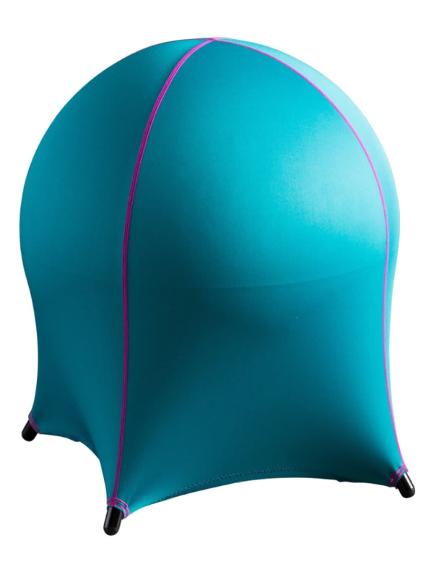 Willow Avenue Collection Exercise Ball Chair for Office with Base Stand (Blue)