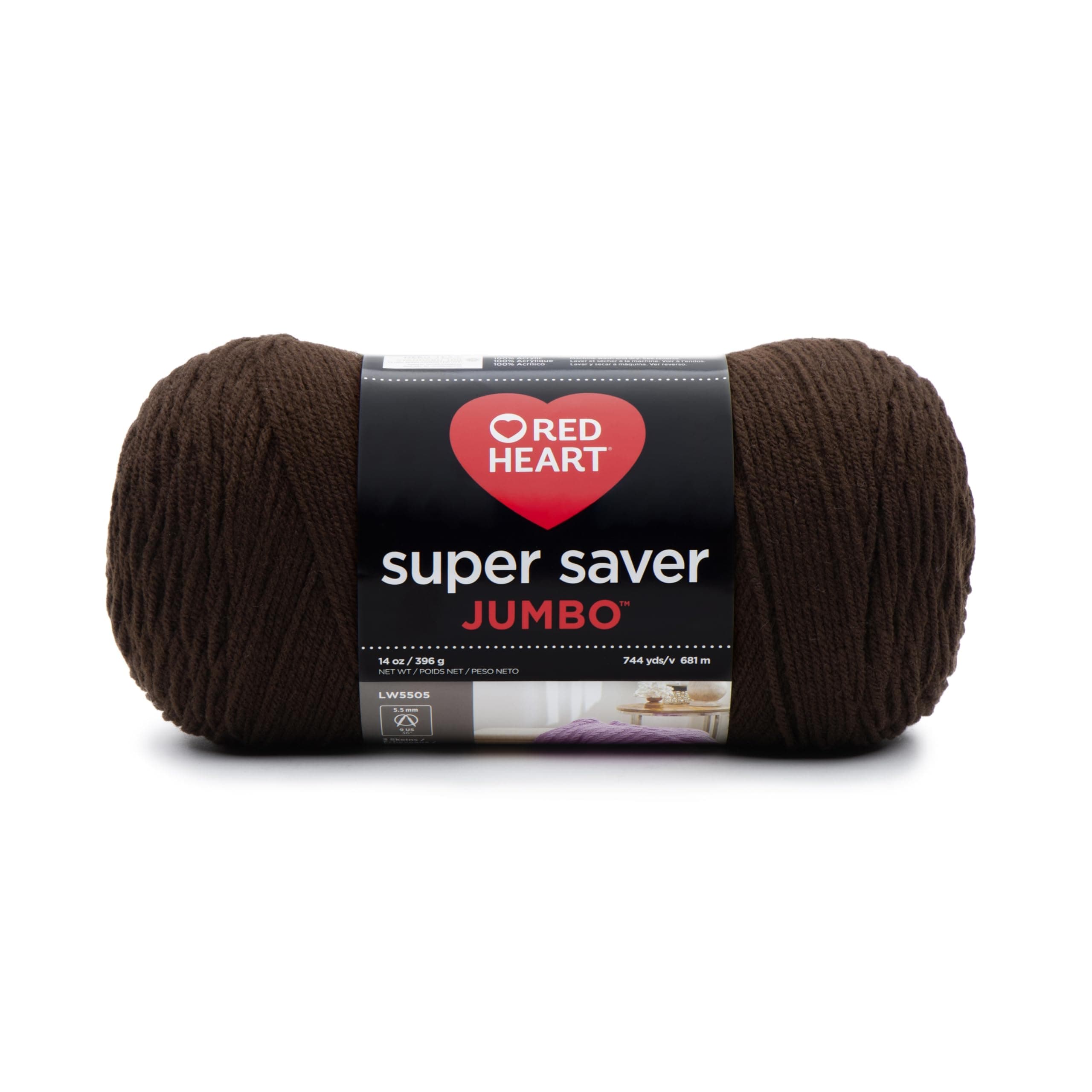 RED HEART Super Saver Jumbo Yarn, Coffee