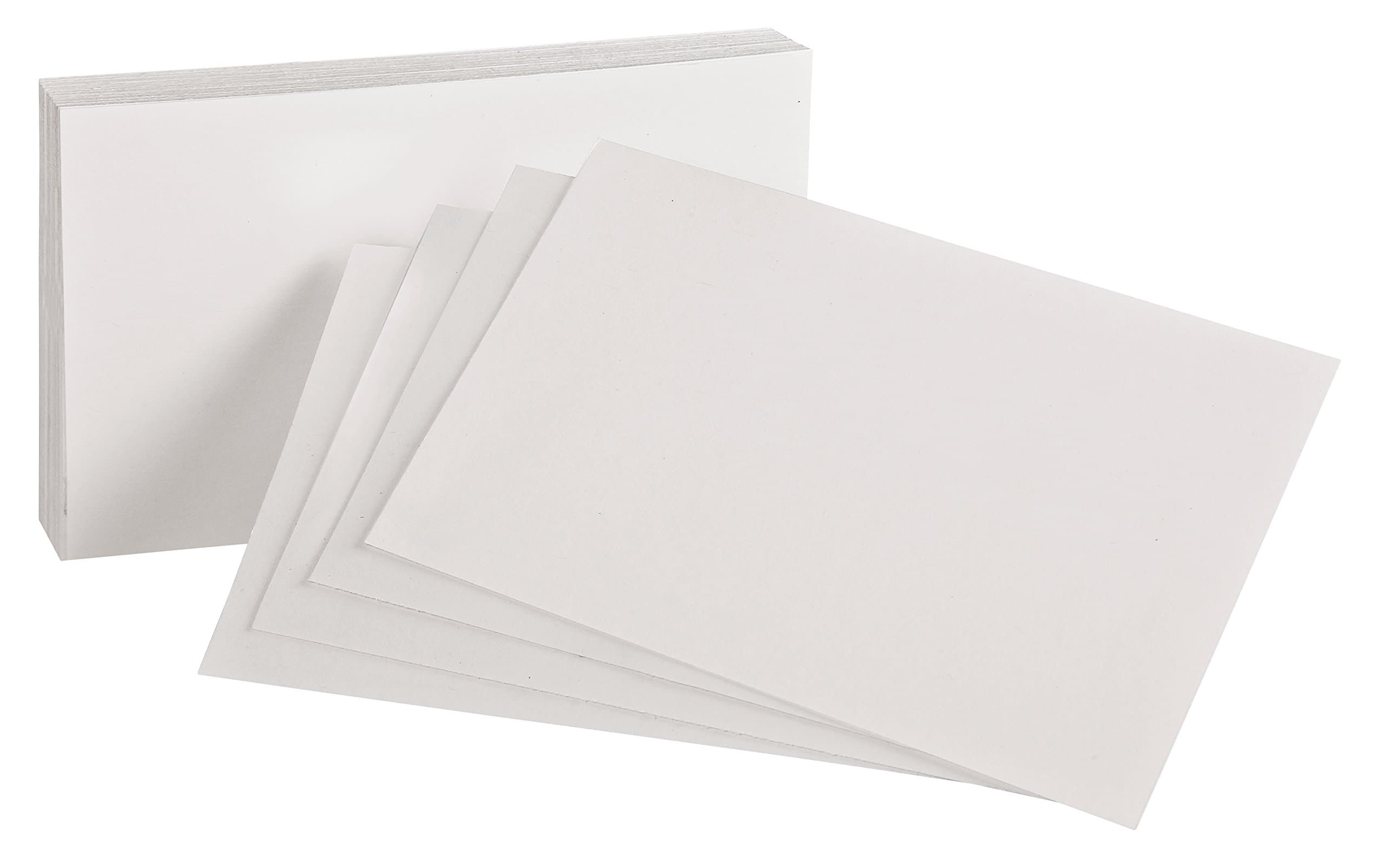 Oxford Blank Index Cards, 3" x 5", White, 100 Per Pack (40150-SP)