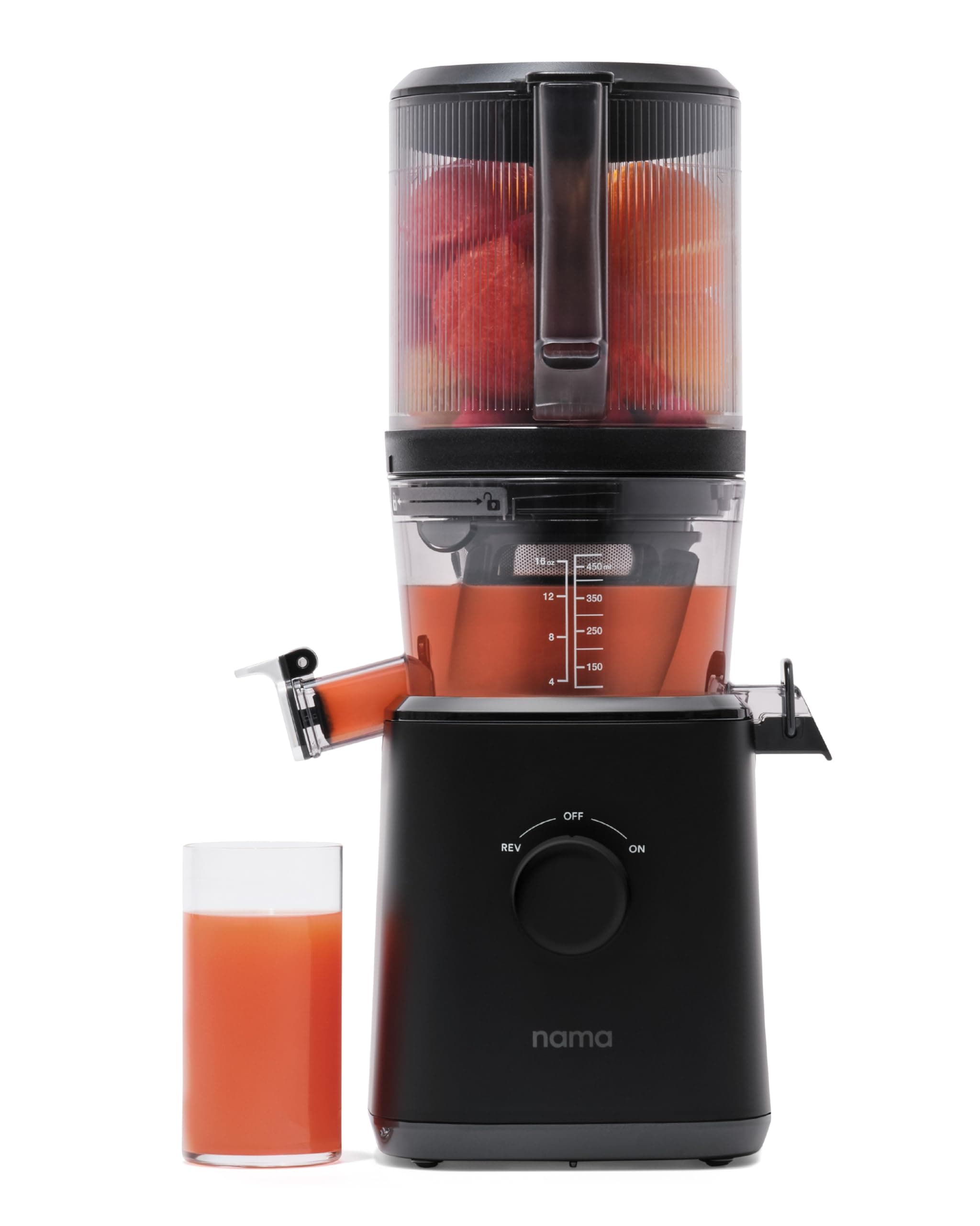 J2 Cold Press Juicer – Self Feeding for Hands-Free Operation with Wide Mouth Hopper for Whole Recipe Loading, Zero Waste Masticating Juicer For More Juice, Less Pulp – Easy Cleanup & Assembly