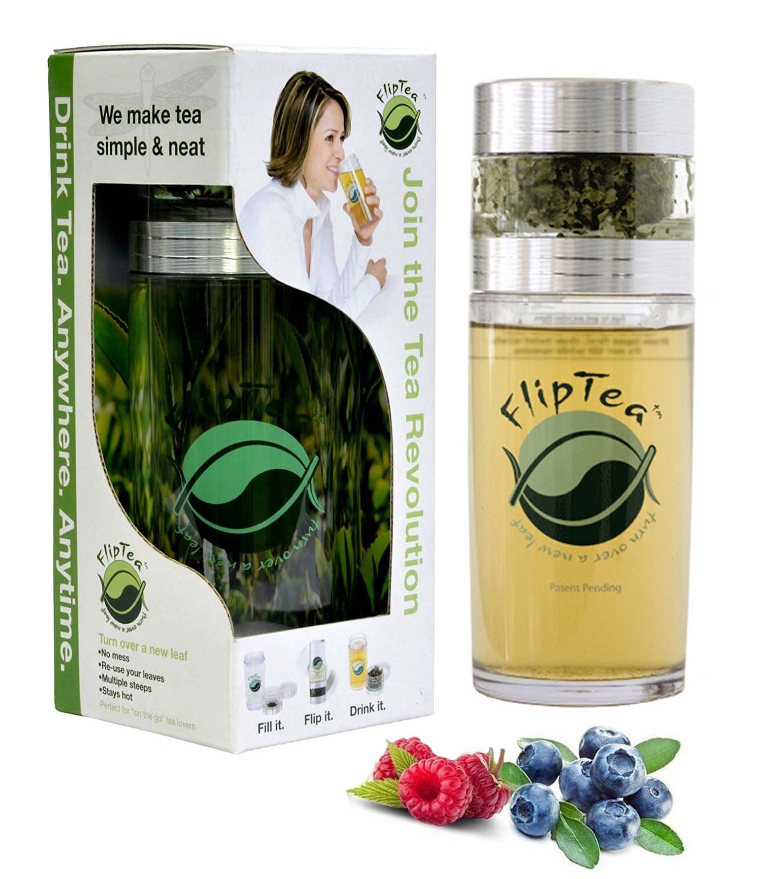 Perfect Outdoor Tea Maker - 12oz Plastic Water Tea Filter Cup Drink Bottle with Stainless Infuser Teapot - picnic, jog, camping