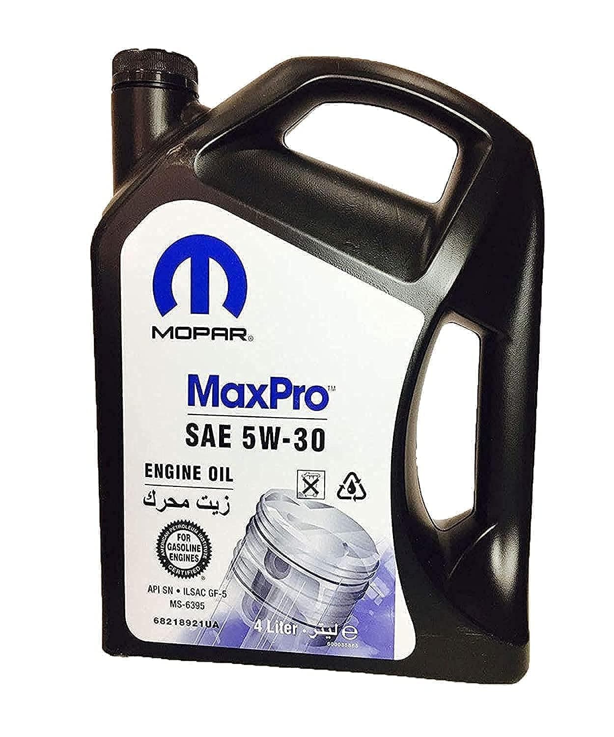 MaxPro Engine Oil for Jeep Dodge Chrysler, 5W-30 4L