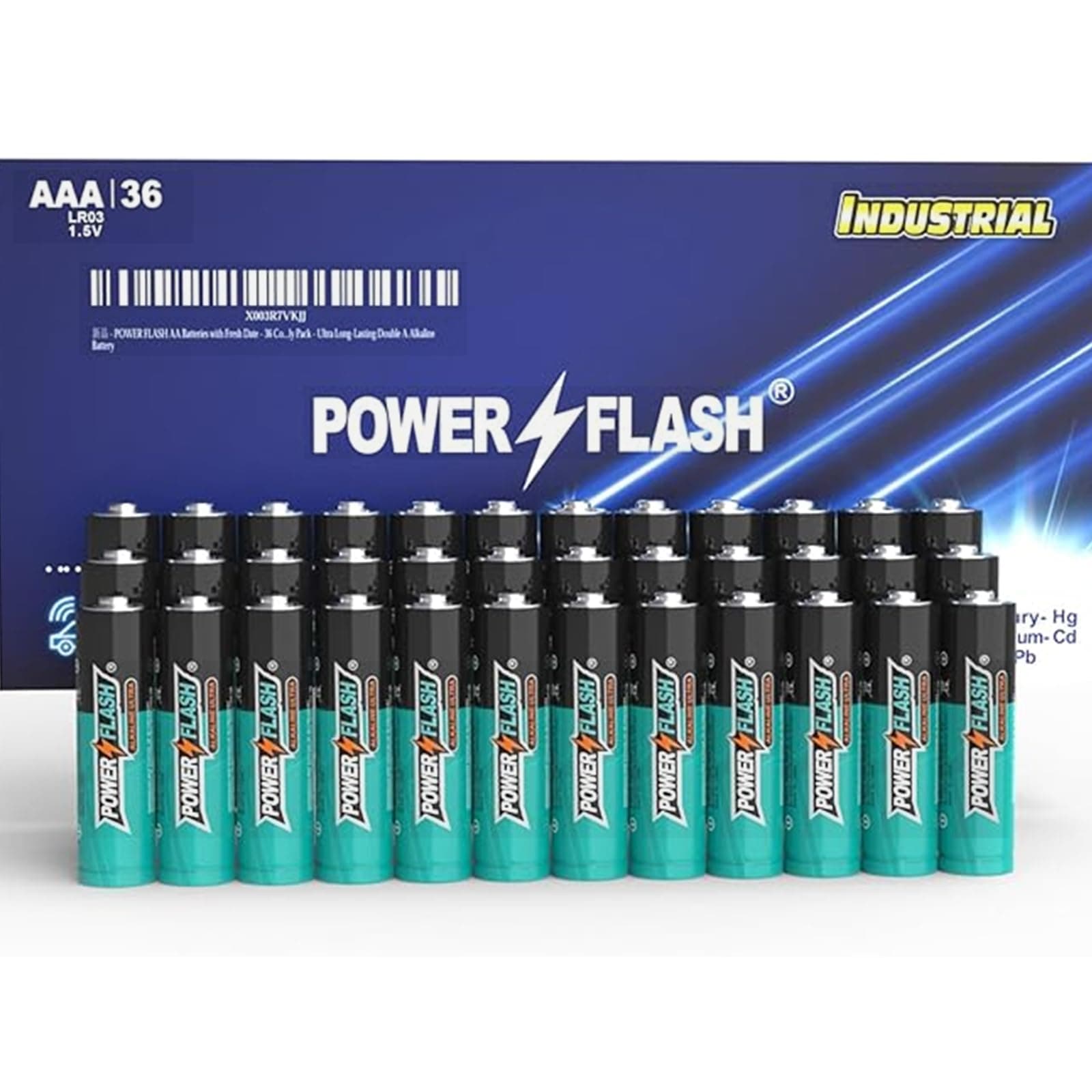 36 AAA Batteries, Battery Provide Long Lasting Power, 10 Year 3a Batteries Warranty, Alkaline AAA Batteries, AAA Battery for Home and Office Equipment