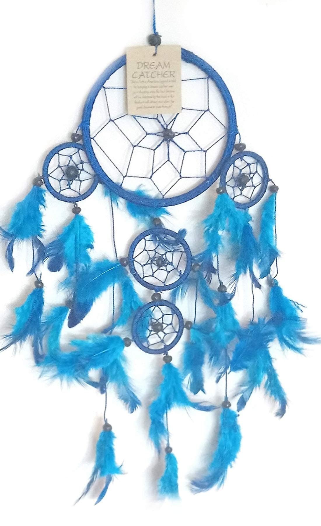 DREAM CATCHER BEAUTIFUL ITEM DREAMCATCHER BLUE FEATHERS