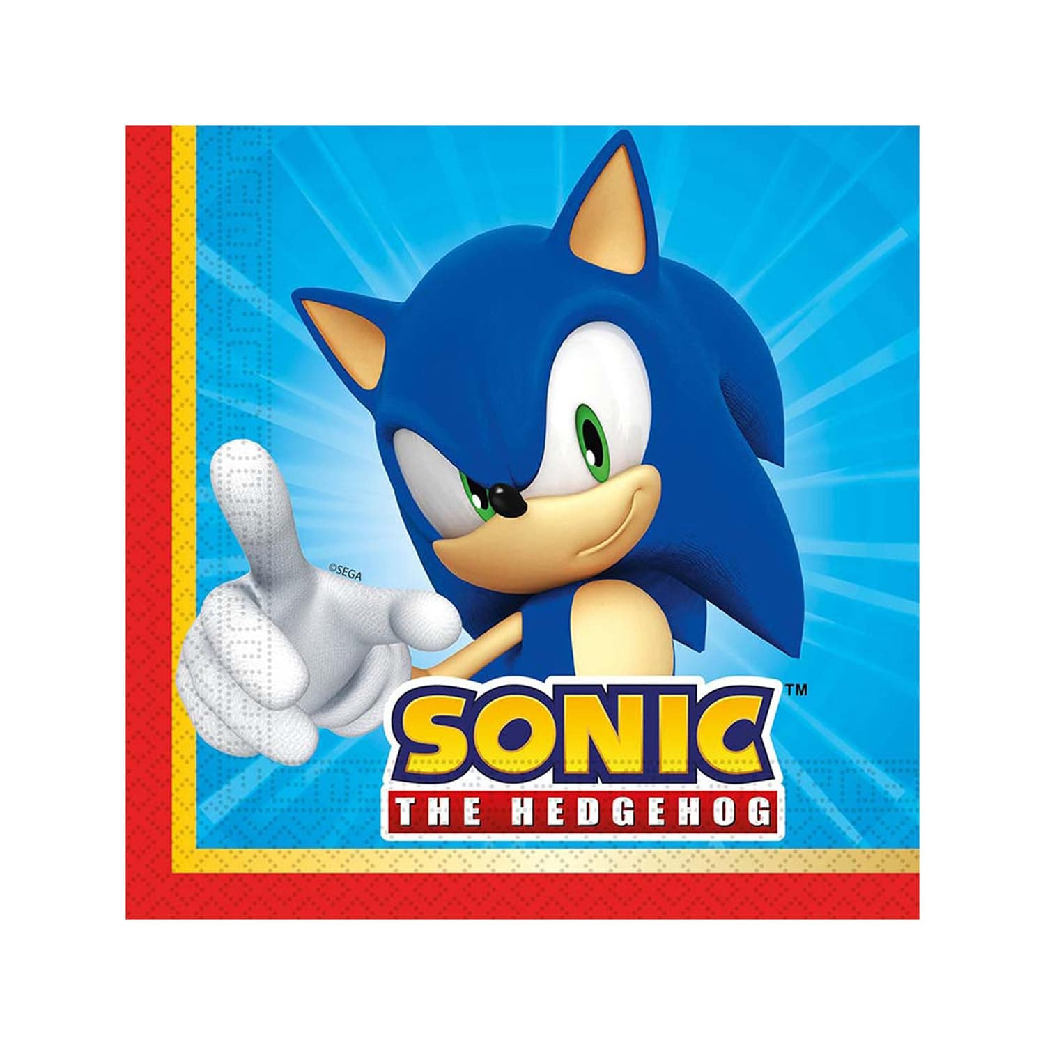 Sonic Party Napkins x 20