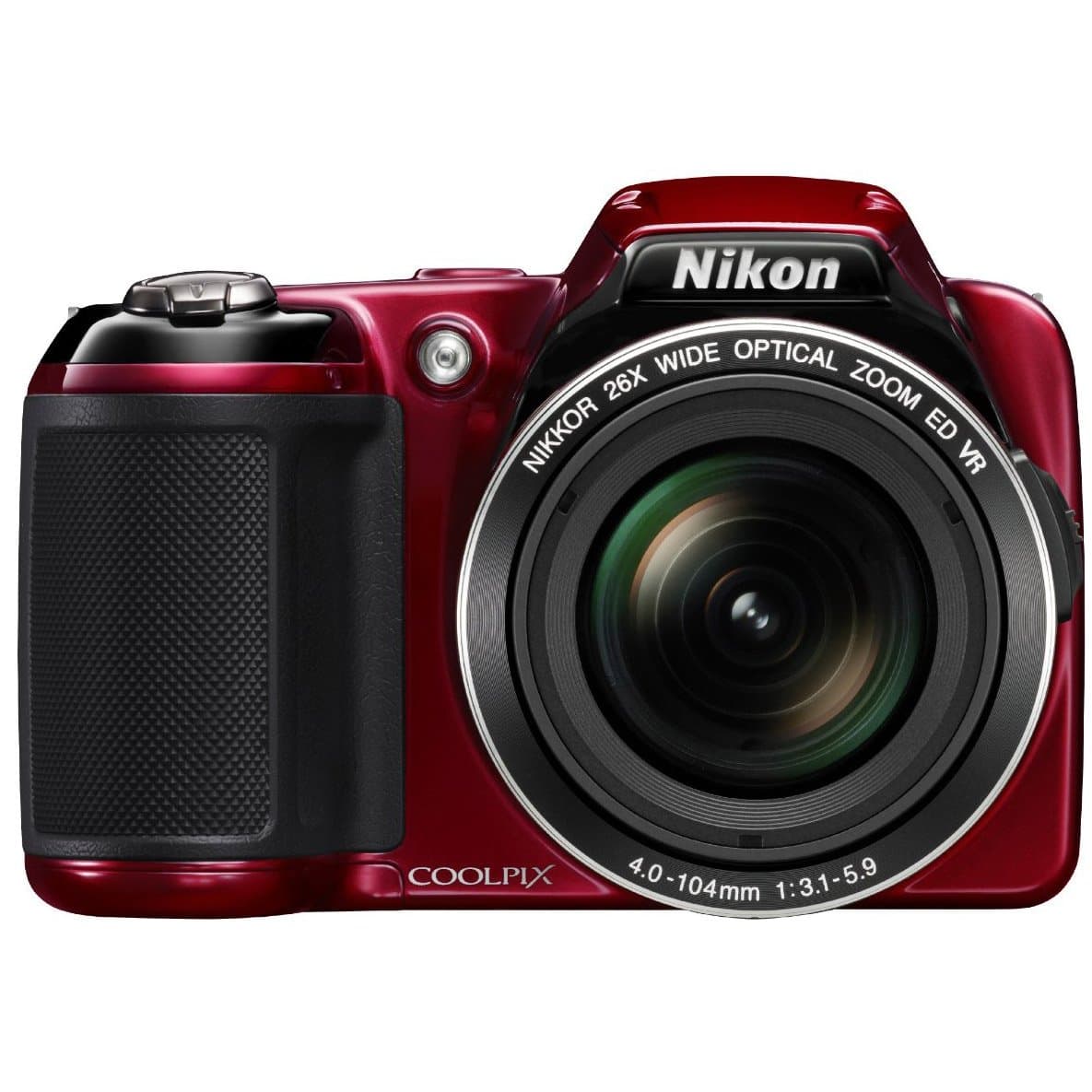 Nikon COOLPIX L810 16.1 MP Digital Camera with 26x Zoom NIKKOR ED Glass Lens and 3-inch LCD (Red) (OLD MODEL)