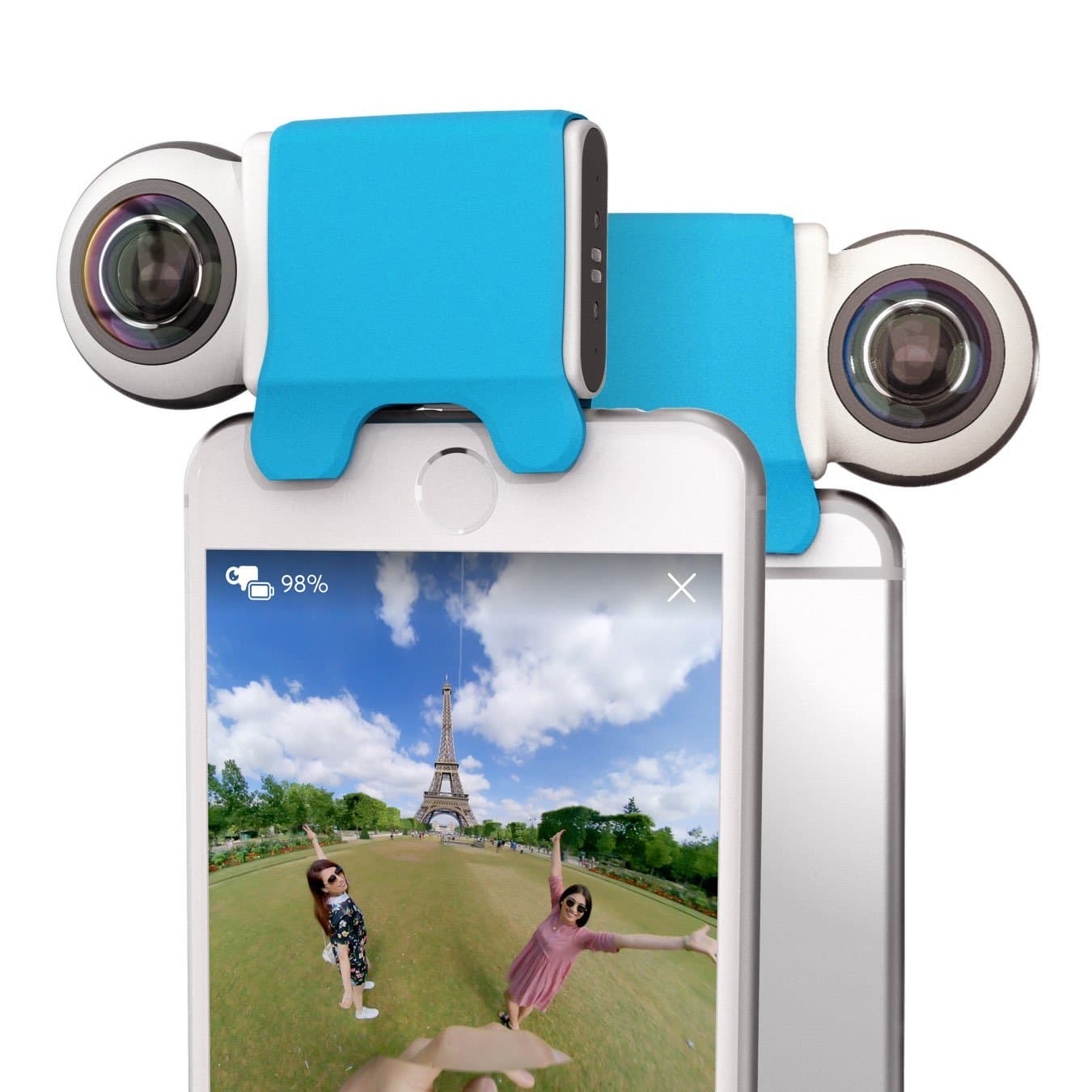 GIROPTIC IO - HD 360° Camera for iPhone and iPad | Lightweight | Capture 360° Photos & Videos from Your iOS Device | Livestream to Social Media & Custom Servers | Compatible with iPhone & iPad - White