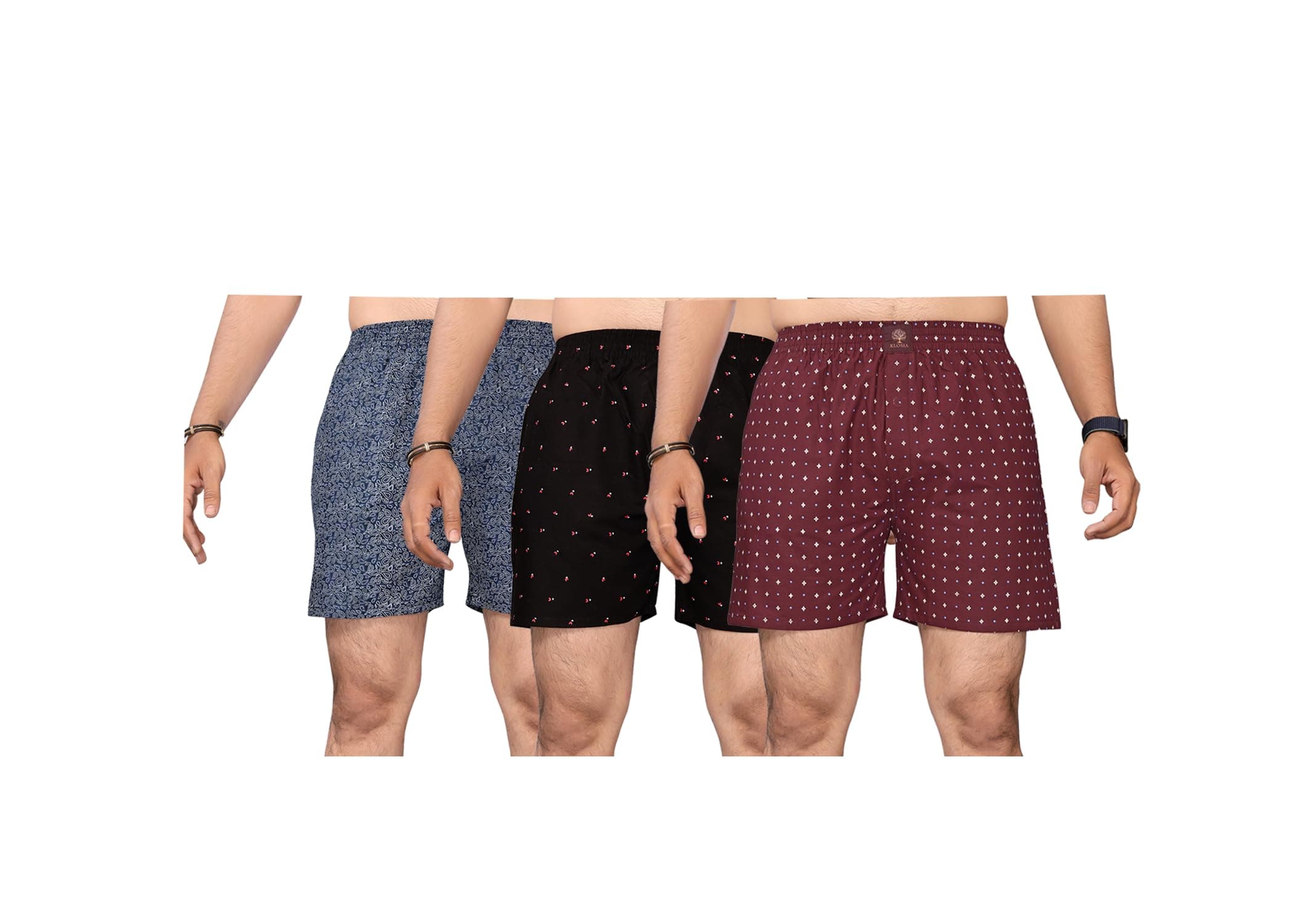Men's Regular Printed Cotton Boxer Shorts