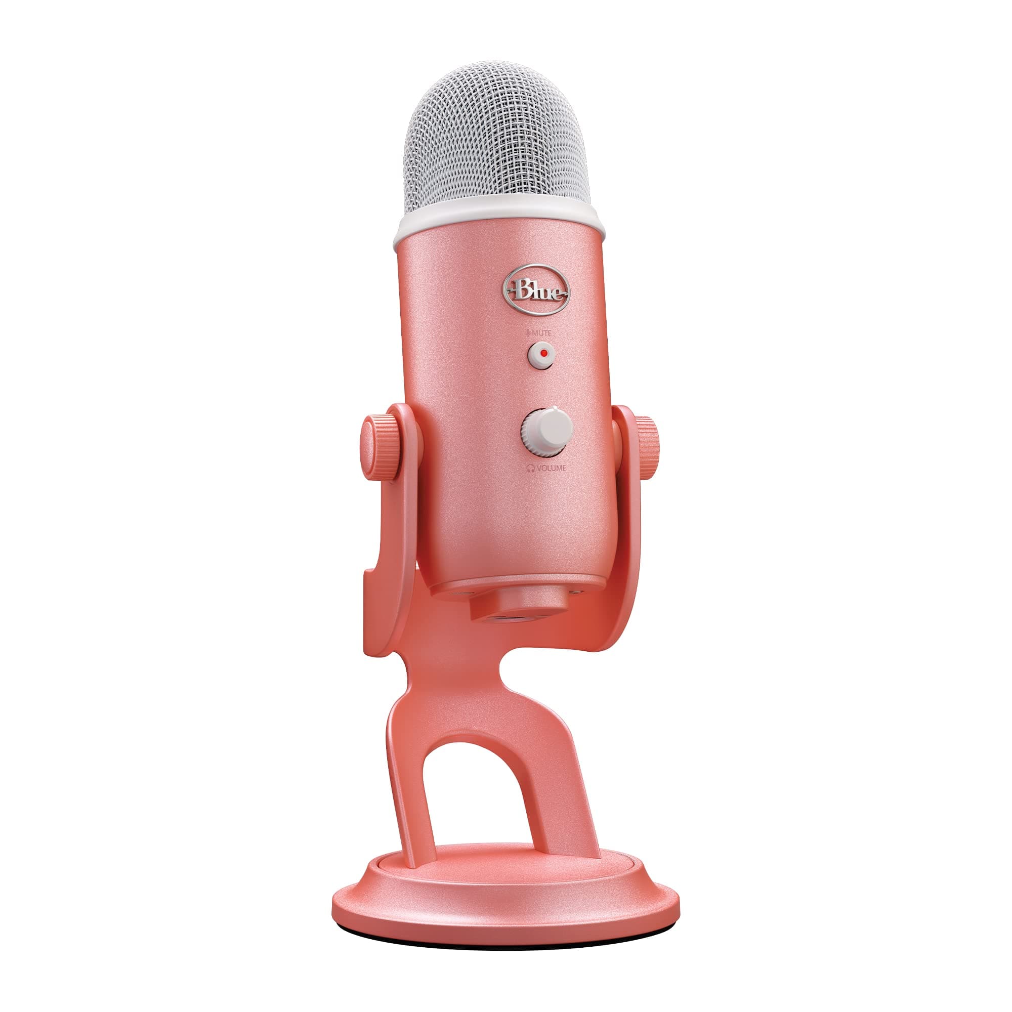 Logitech G Blue Yeti USB Microphone for Recording, Streaming, Gaming, Podcasting on PC and Mac, Condenser Mic for Laptop or Computer with Blue VO!CE Effects, Adjustable Stand - Pink