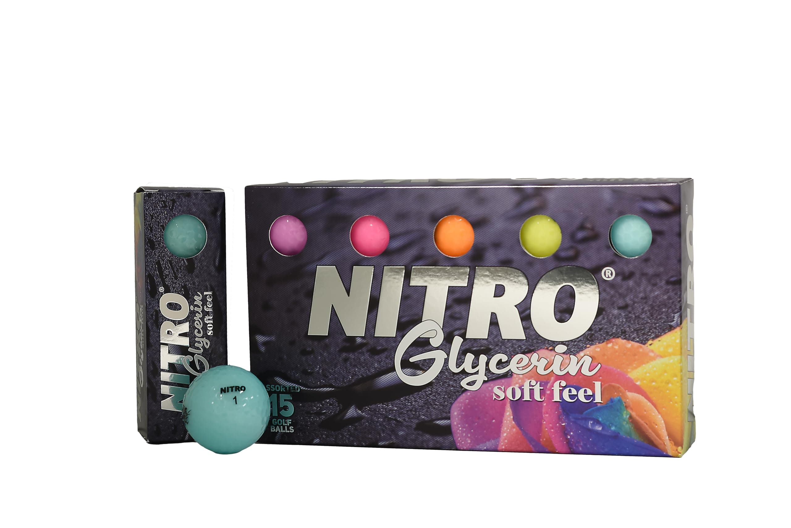 Nitro Golf Glycerin 15 Ball Pack Nitro Golf Balls