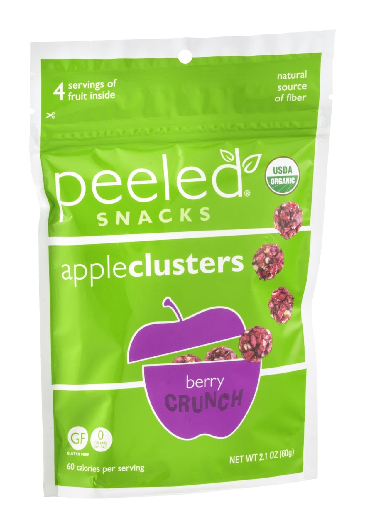 PEELED SNACKS SNACK APPLE CLSTR BERRY 2.1oz (pack of 12)