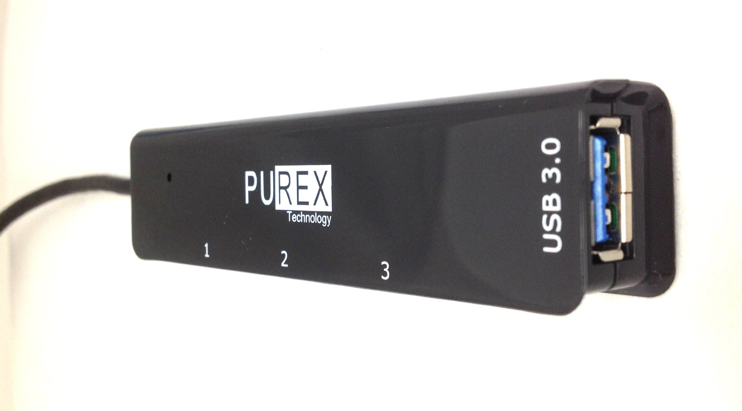 PUREX Technology 4 PORTS USB HUB (1 Dedicated USB3.0 + 3 USB2.0) - PUSB-HSD9