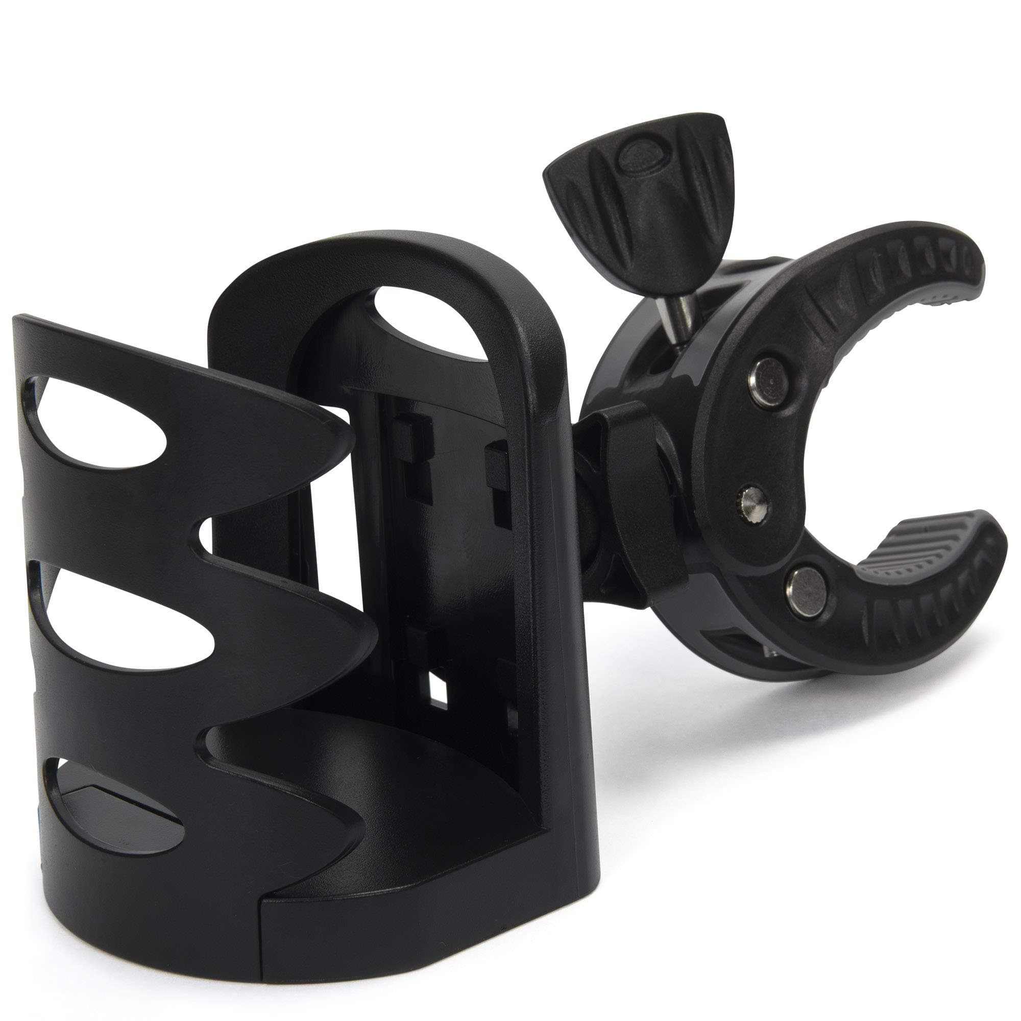 Wheelchair Cup Holder, Clip On for Walker, Rollator, Mobility Scooter, Power Chair Cup, Clamp Attachment