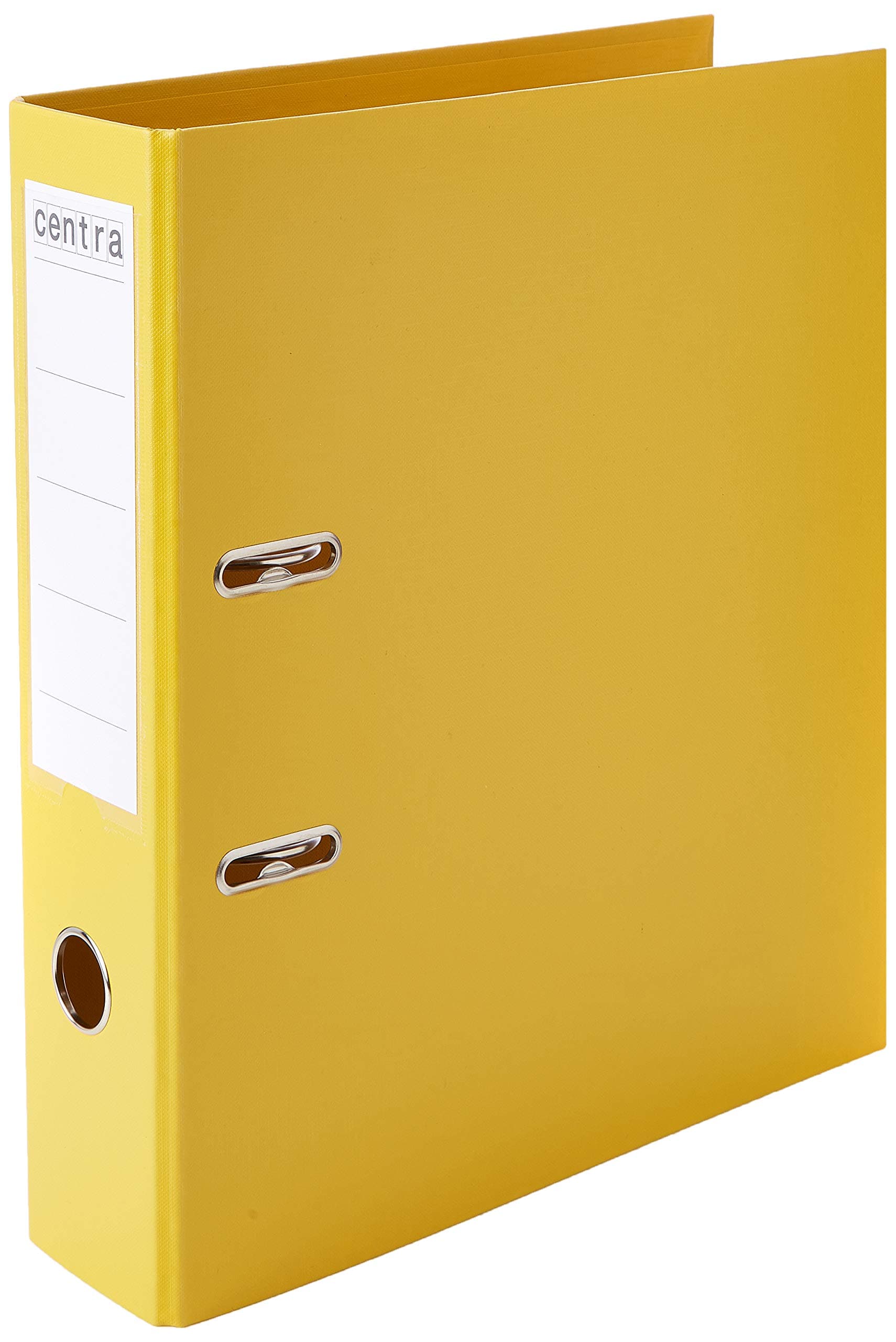 Centra A4 75 mm PP Lever Arch Files, Yellow, 230162