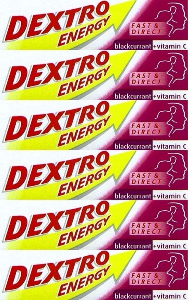 Dextro Energy Glucose Tablets Blackcurrant 47g x 6 Packs