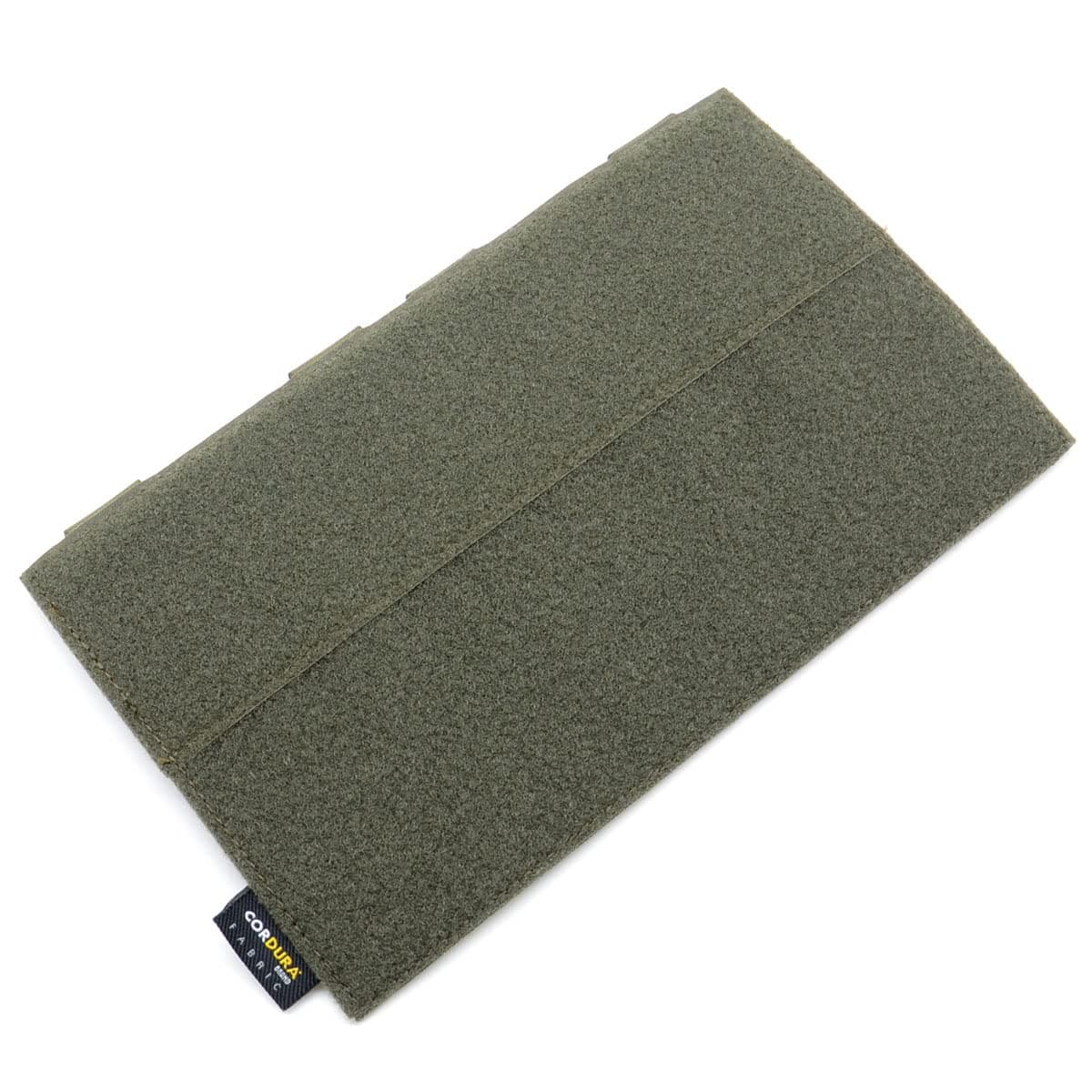 MOLLE Hook and Loop Mounting Placard Platform, Tactical Style Flex Loop Panel to Convert Any MOLLE Platform to a hook/loop Attachment for hook/loop Pouches or Morale Patches (Army Green)