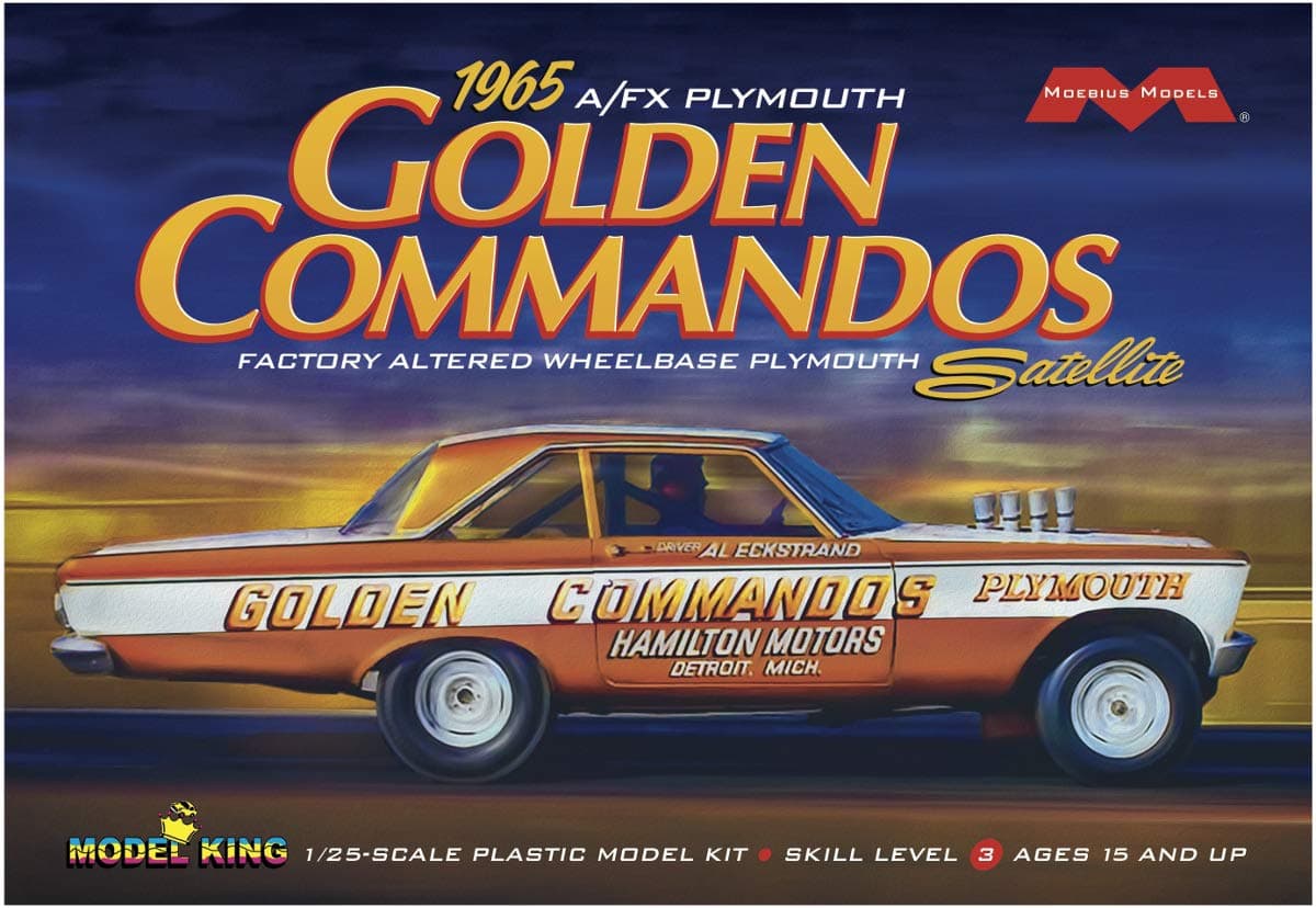 Moebius Models 1965 AF/X Plymouth Golden Commandos Satellite Kit 1:25 : 1237