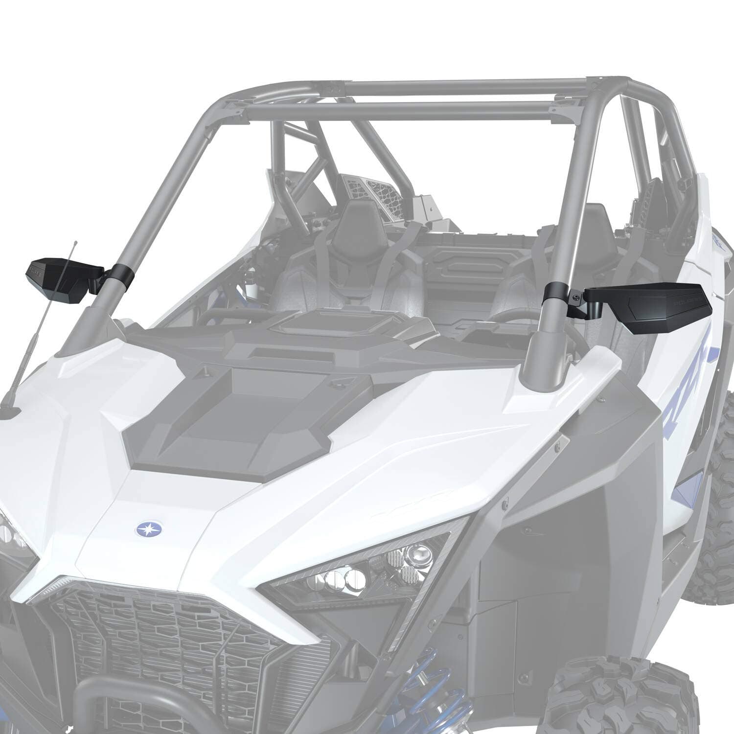 Polaris Side View Adjustable Folding Mirrors for RZR, ROPS Mounted, Set of 2, 2883762