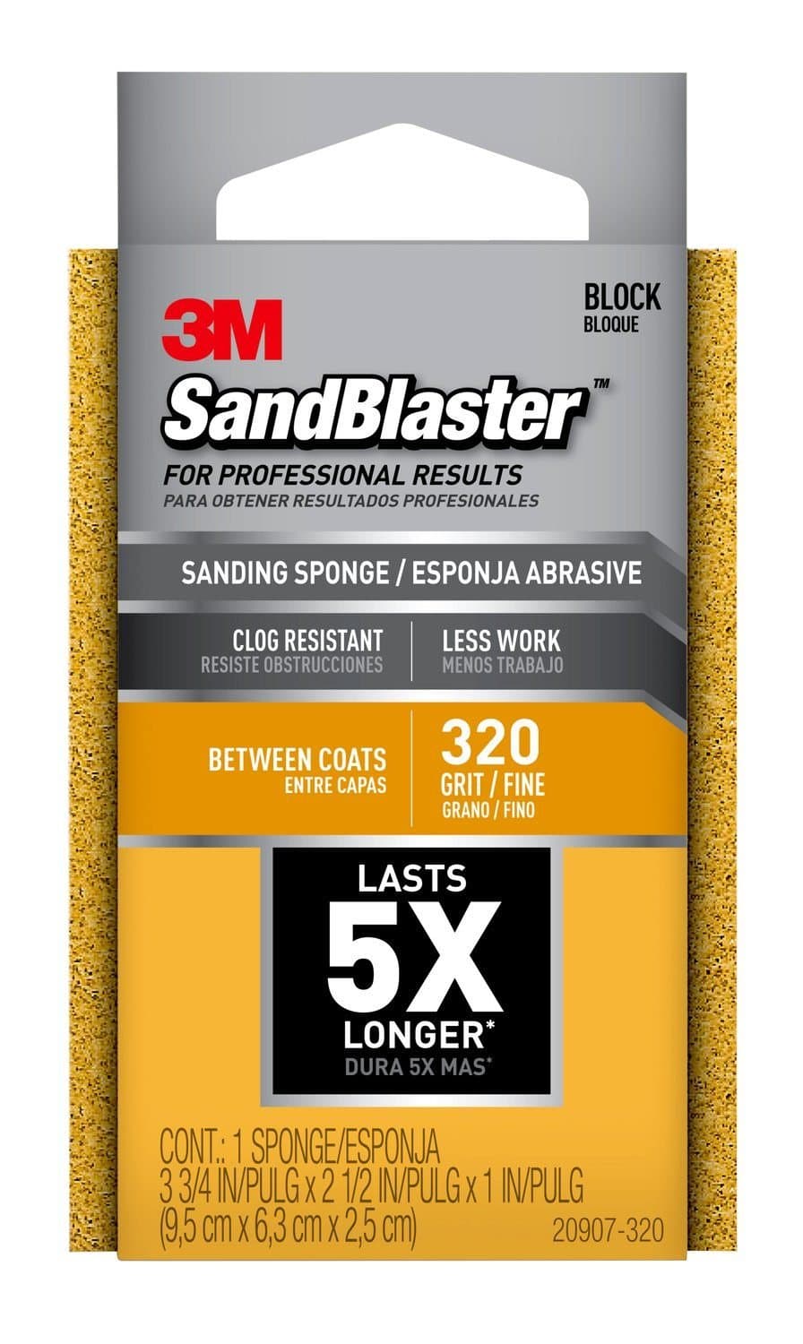 3M Between Coats Sanding Sponges, 320-Grit