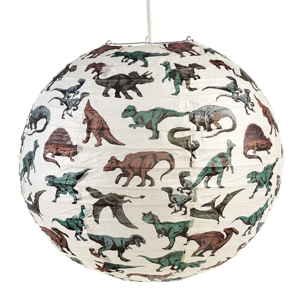 Children's Paper Lampshade - Dinosaur