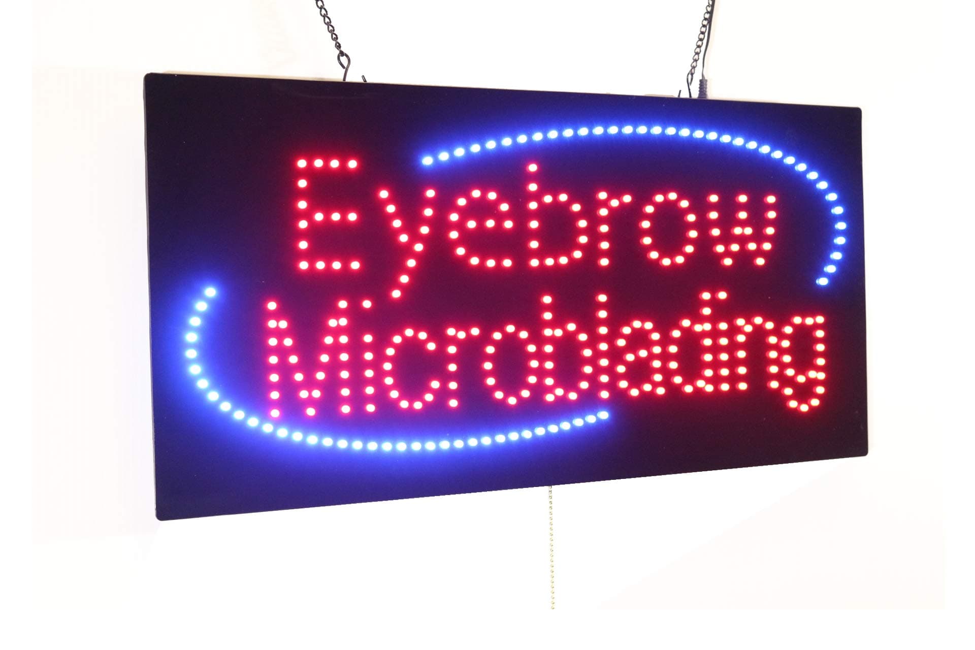 Eyebrow Microblading Sign, Super Bright LED Open Sign, Store Sign, Business Sign, Windows Sign, LED Neon Sign
