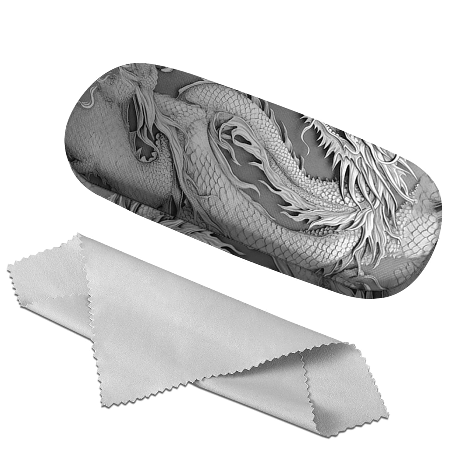 Eyeglass Case Hard Shell Sunglasses Protective Eyeglasses Holder Box with Cleaning Cloth for Women Girls Men Cute