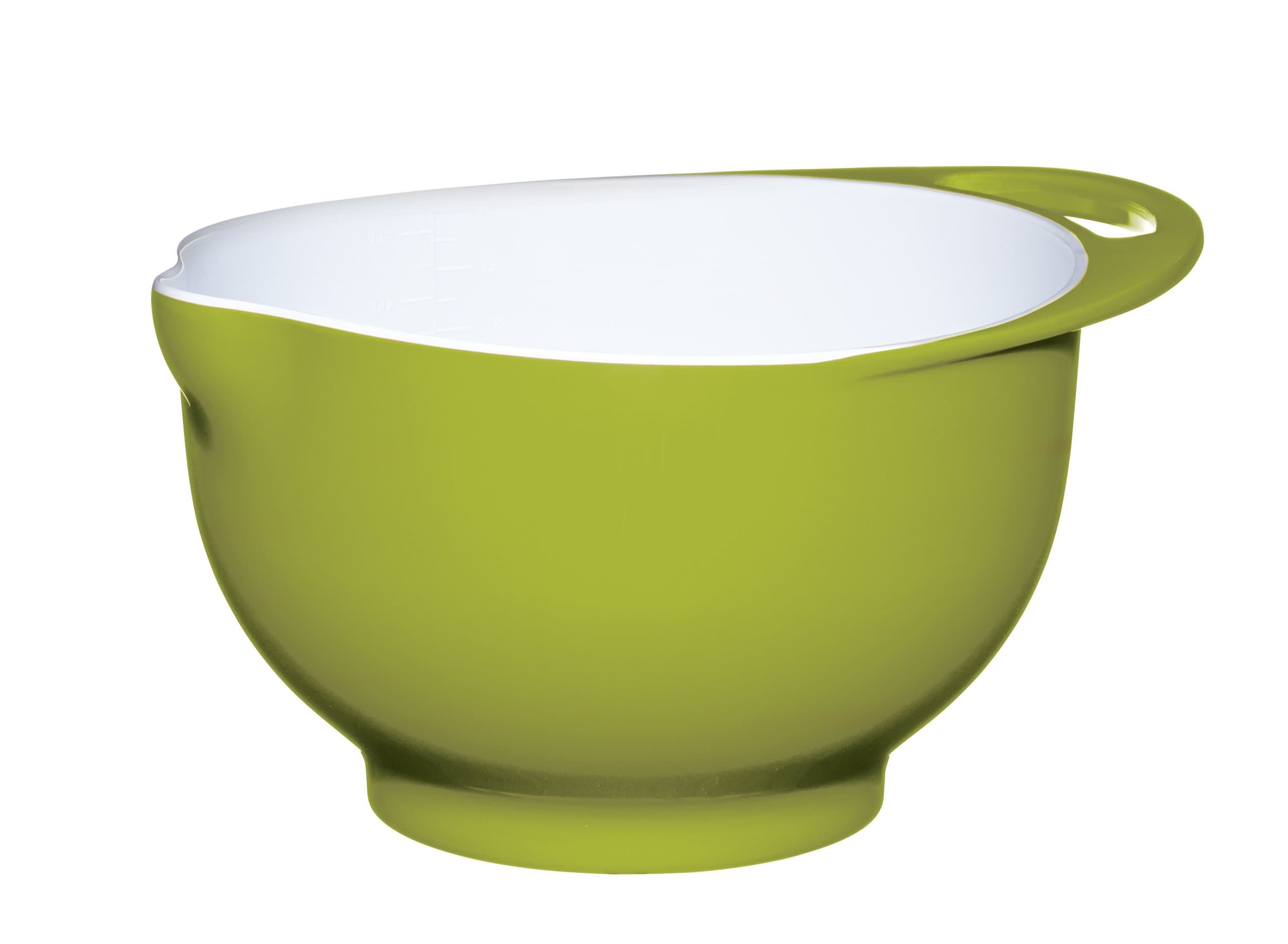 KitchenCraft Colourworks Melamine Mixing Bowl, 22 cm - Green