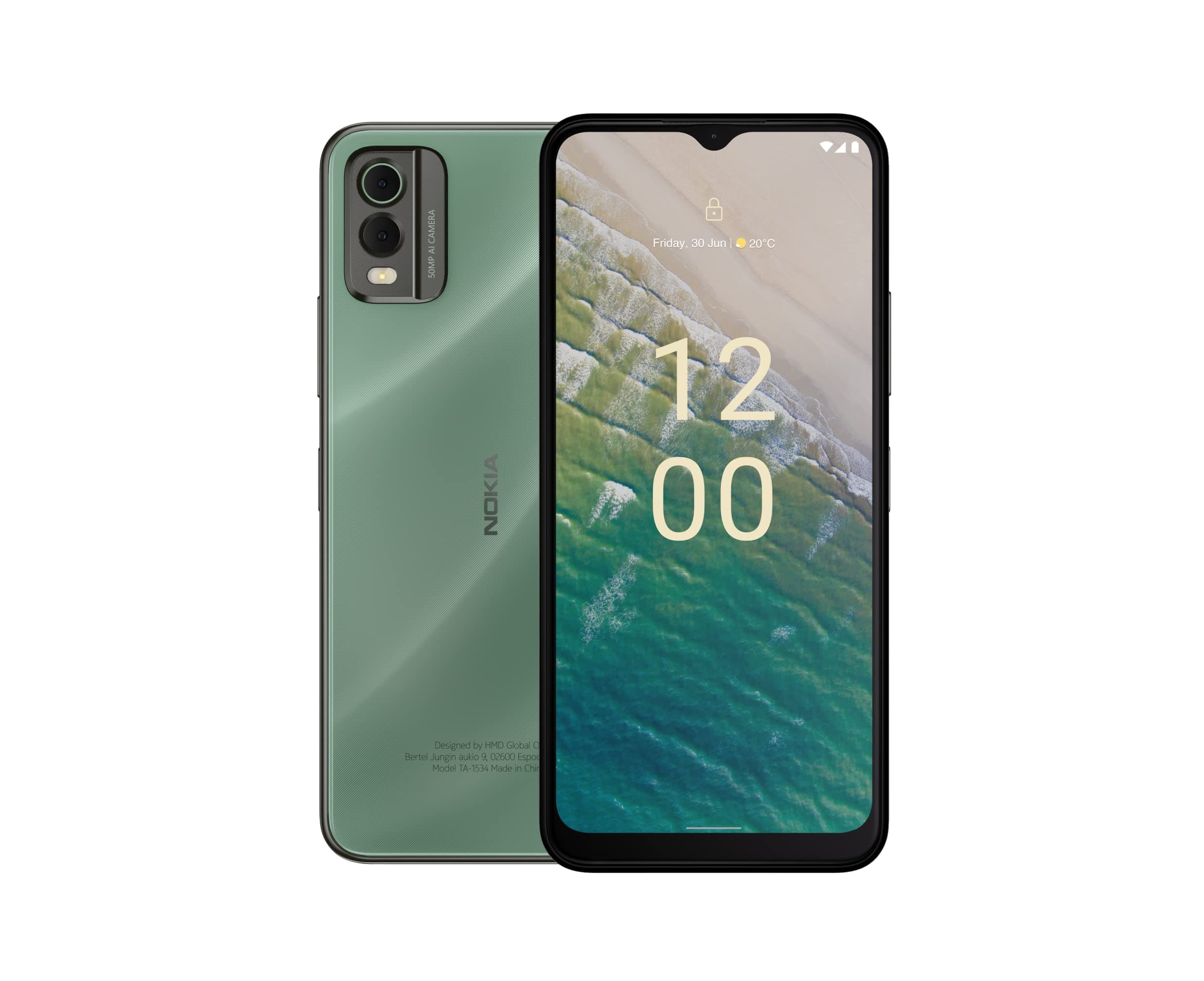 C32 | Android 13 | 3-Day Battery | Dual SIM | 50MP Dual Camera | 4/128GB | 6.5-Inch Screen | Unlocked GSM Smartphone | Not Compatible with Verizon or AT&T | Autumn Green
