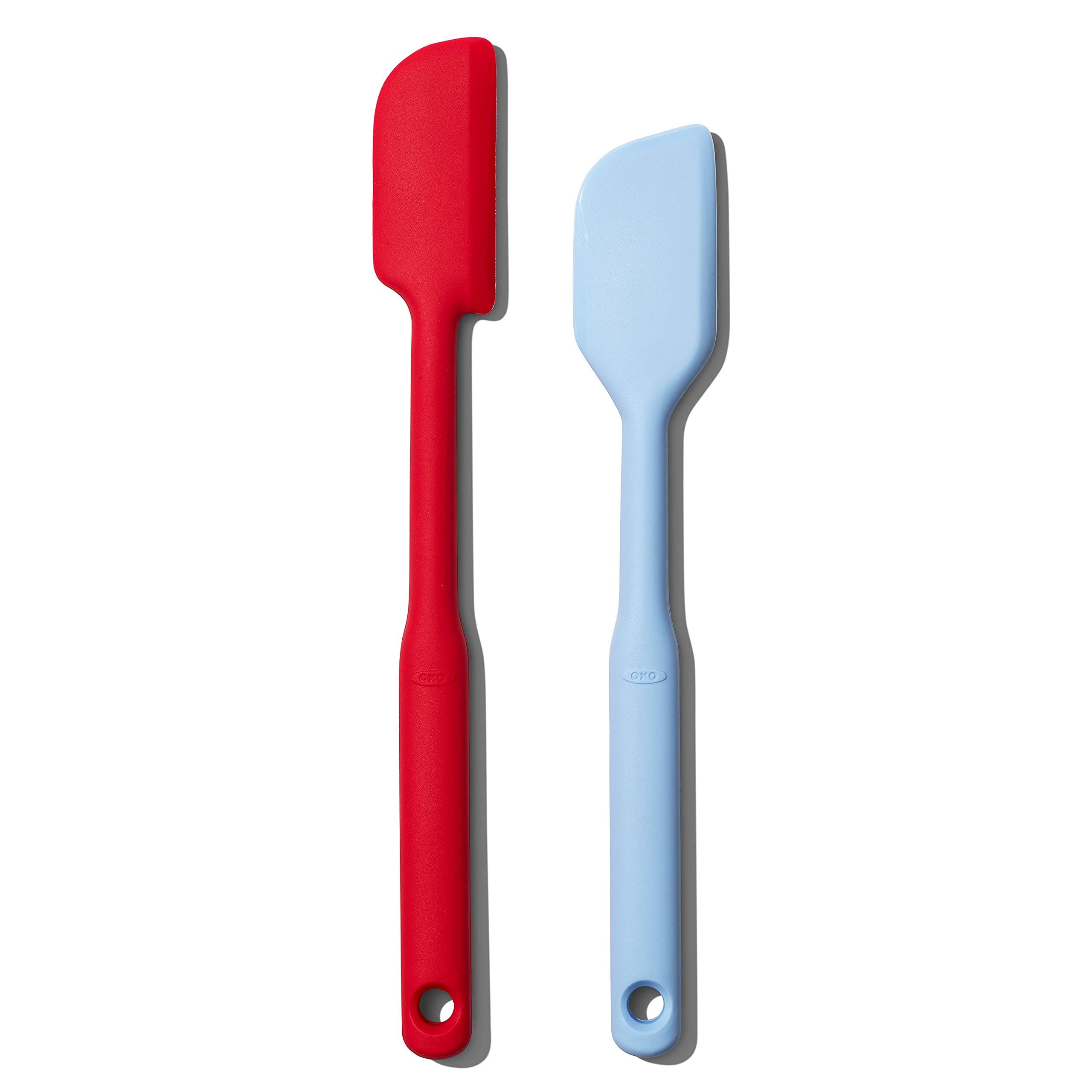OXO Good Grips 2 Piece Silicone Spatula Set, One size, red/seltzer