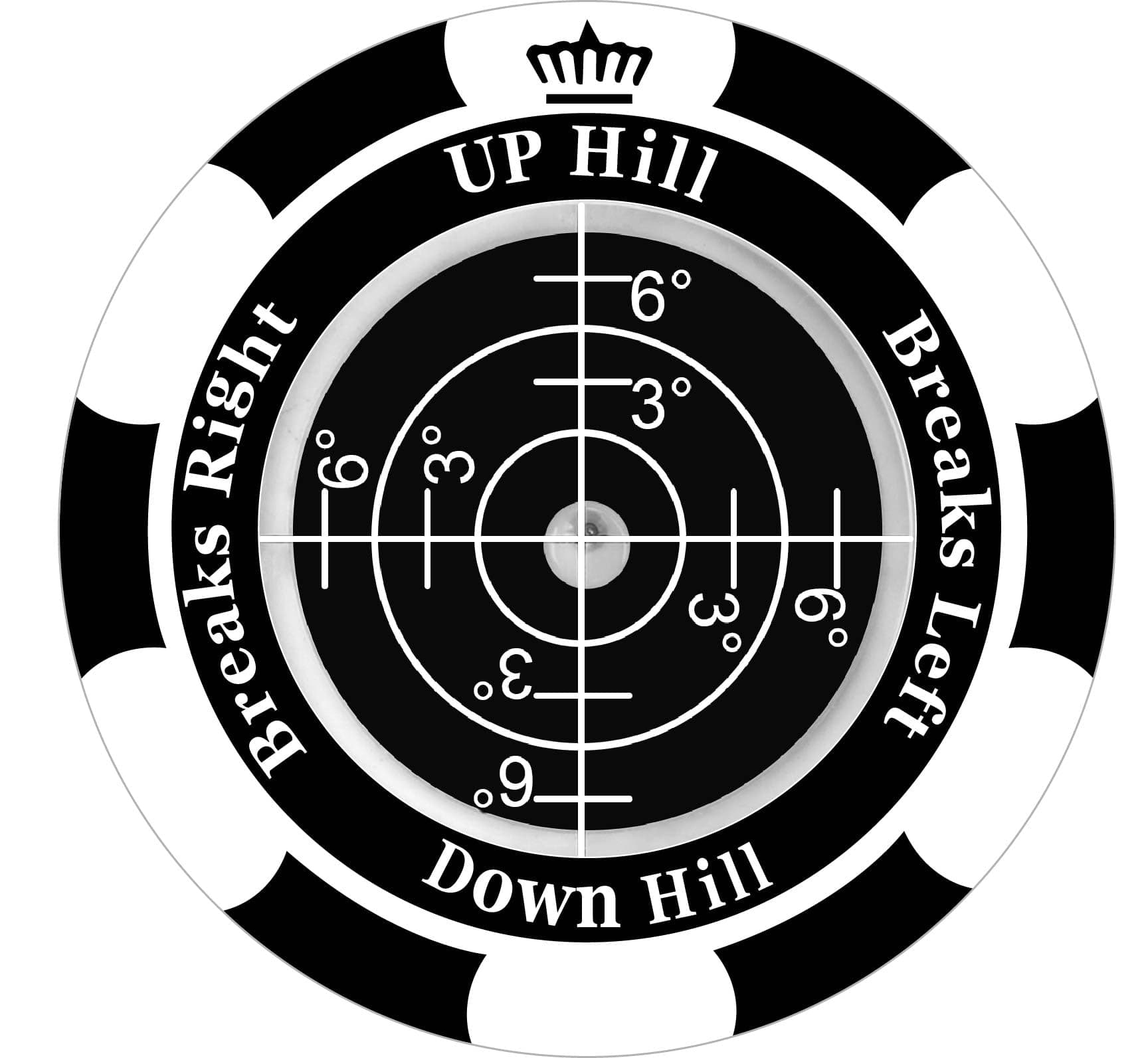 1 Pack 360° Triple Line Golf Ball Marker,Golf Ball Line Marker Tool,Golf Ball Marker Stencil,Alignment Ball Marker,Golf Accessories