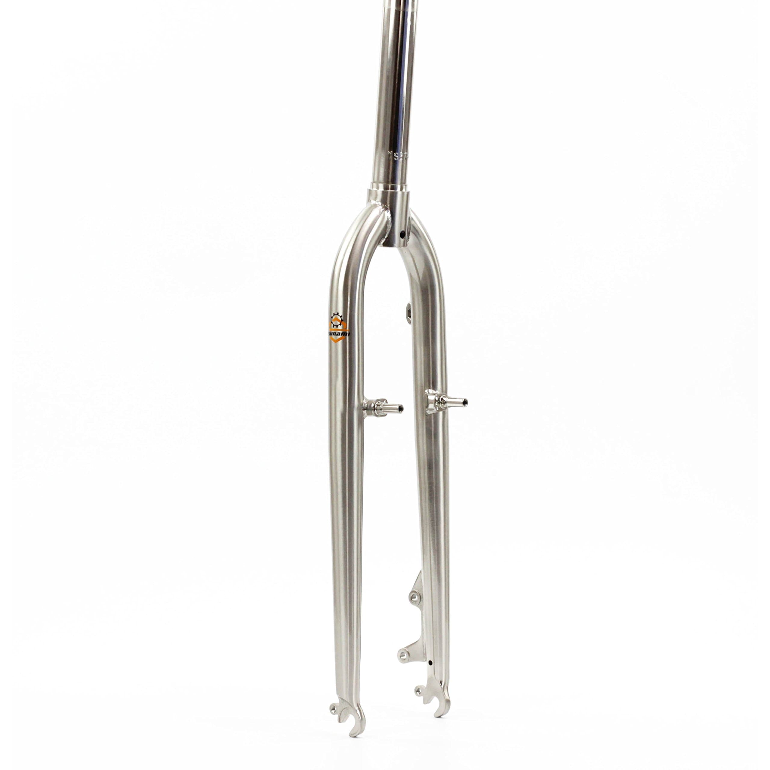 Tsunami Bike Rigid Fork for 1-1/8 Steerer 27.5” 26" Wheel Suitable for MTB Disc V- Brake