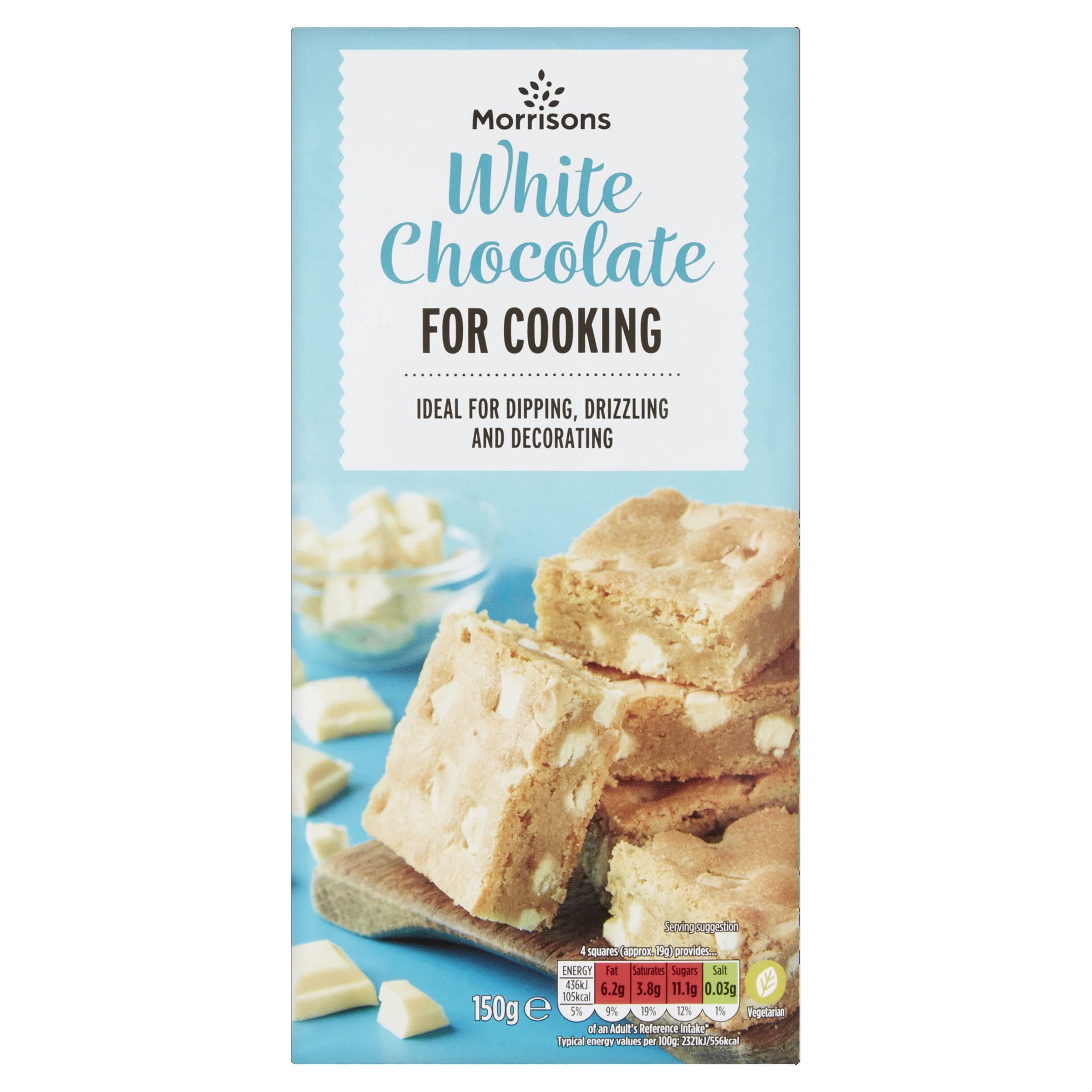 Morrisons White Chocolate for Cooking 150g