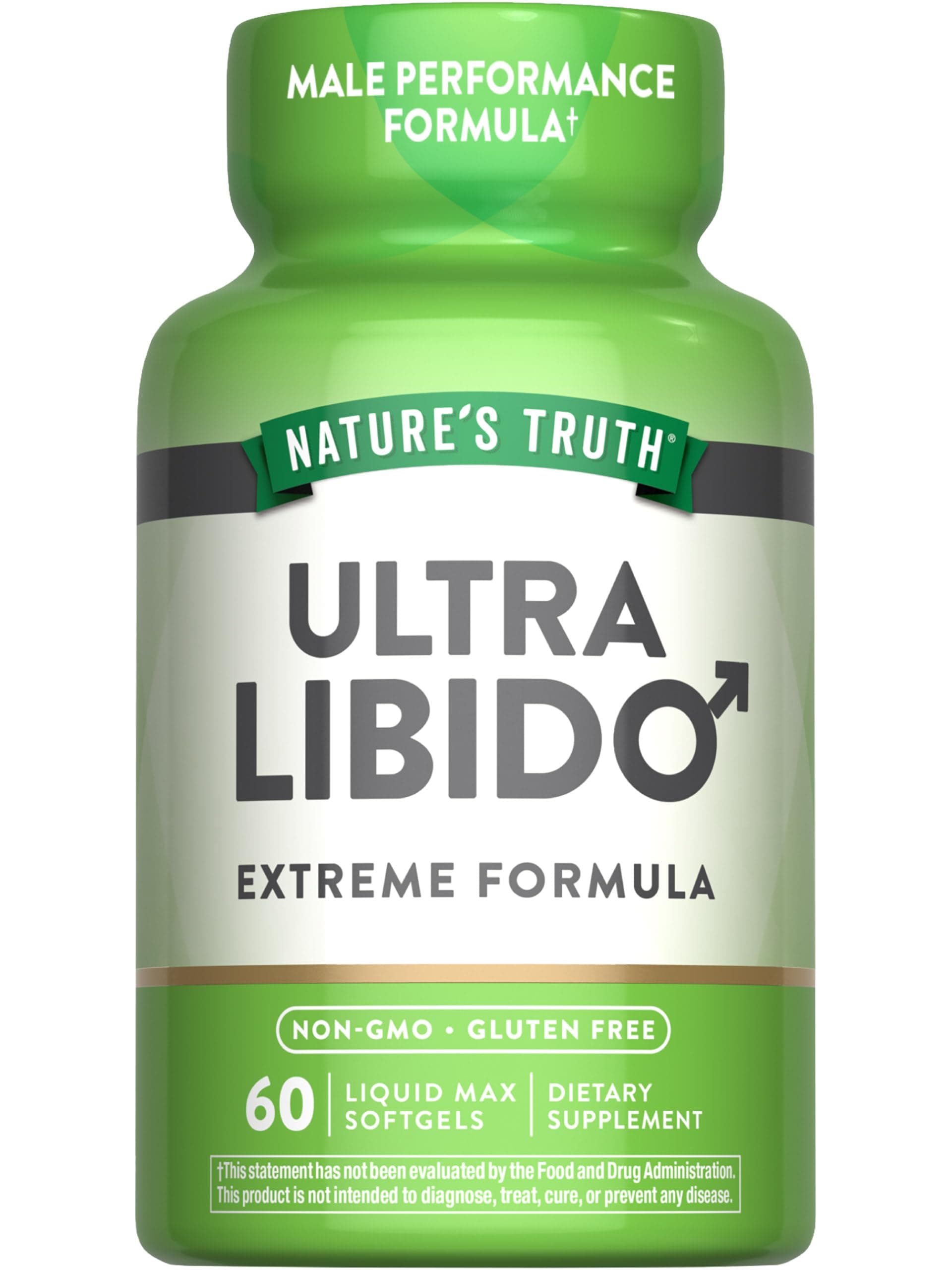 Nature's Truth Libido Supplement for Men | 60 Softgels | Non-GMO & Gluten Free Pills