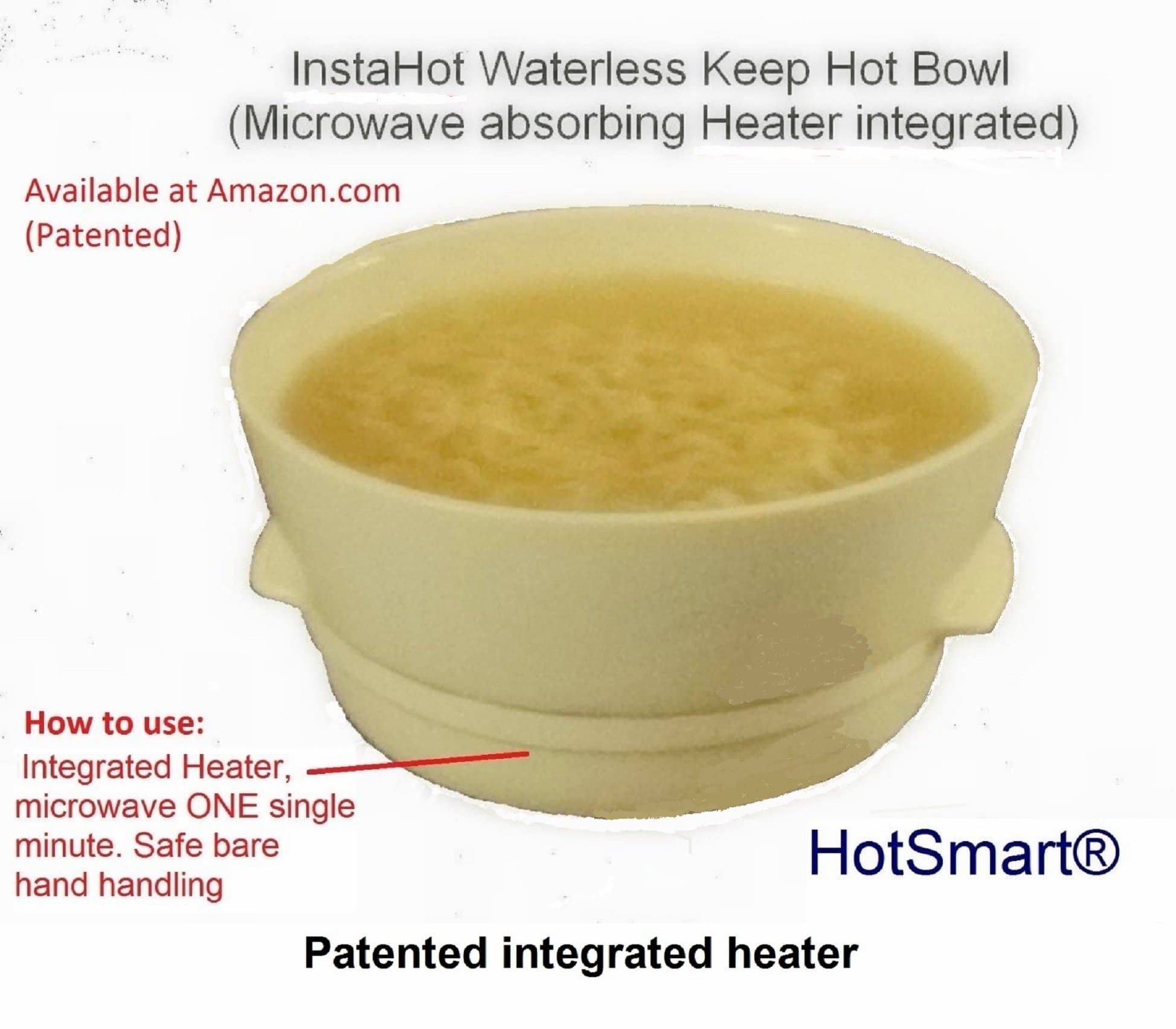 Hotsmart KEEP-HOT bowl with heater integrated (Patented)