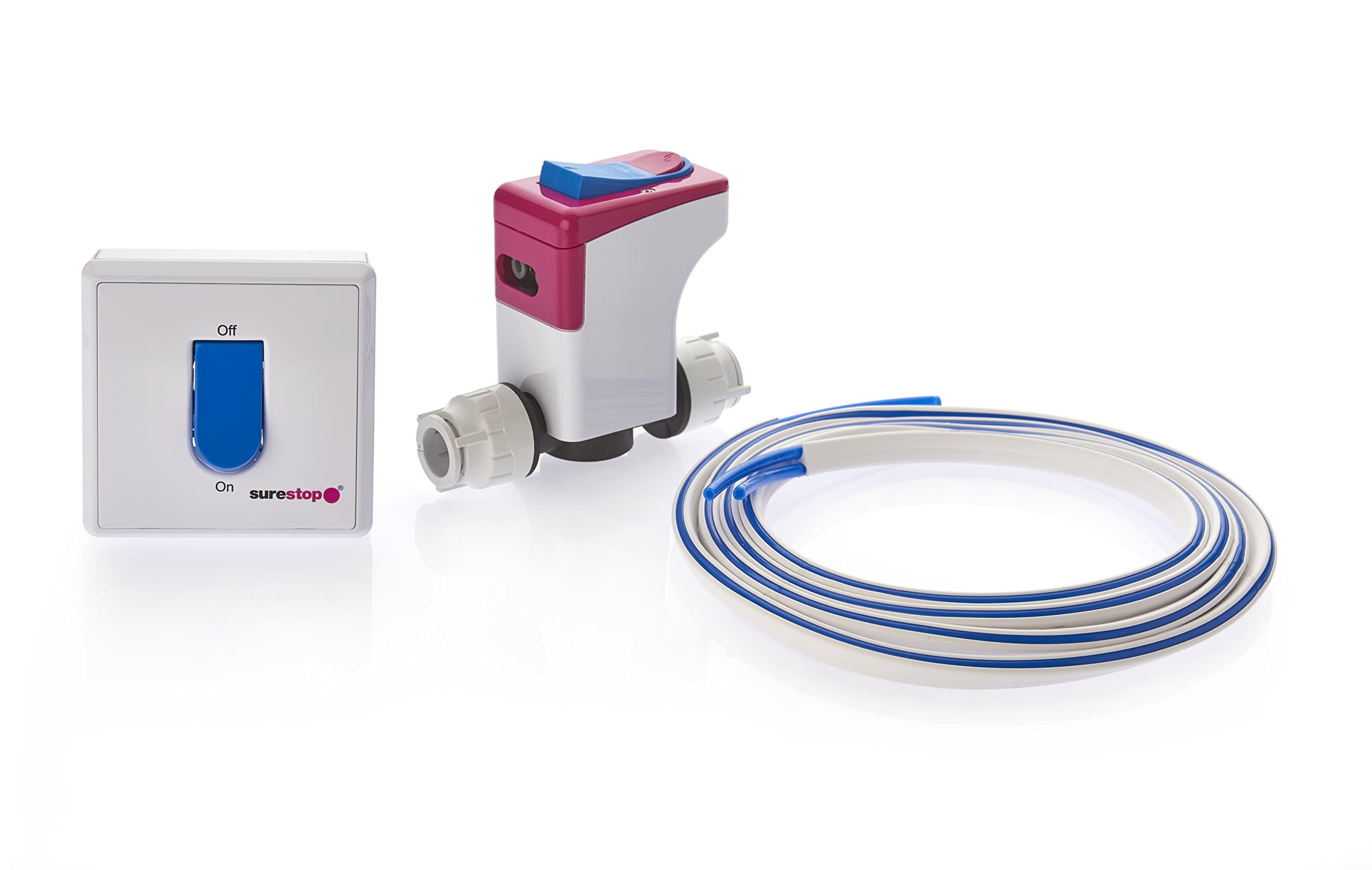 Surestop SS/15/RPL Stopcock with Remote Switch 15mm, White