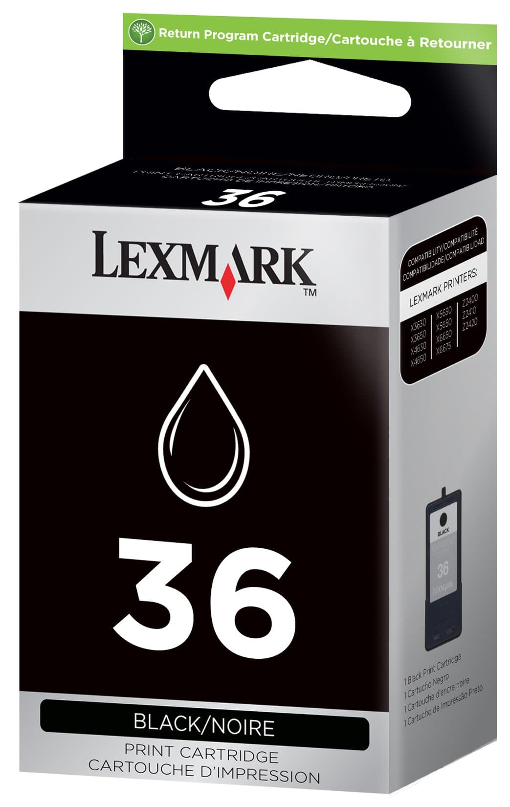 Lexmark No. 36 Return Program Print Cartridge - Black