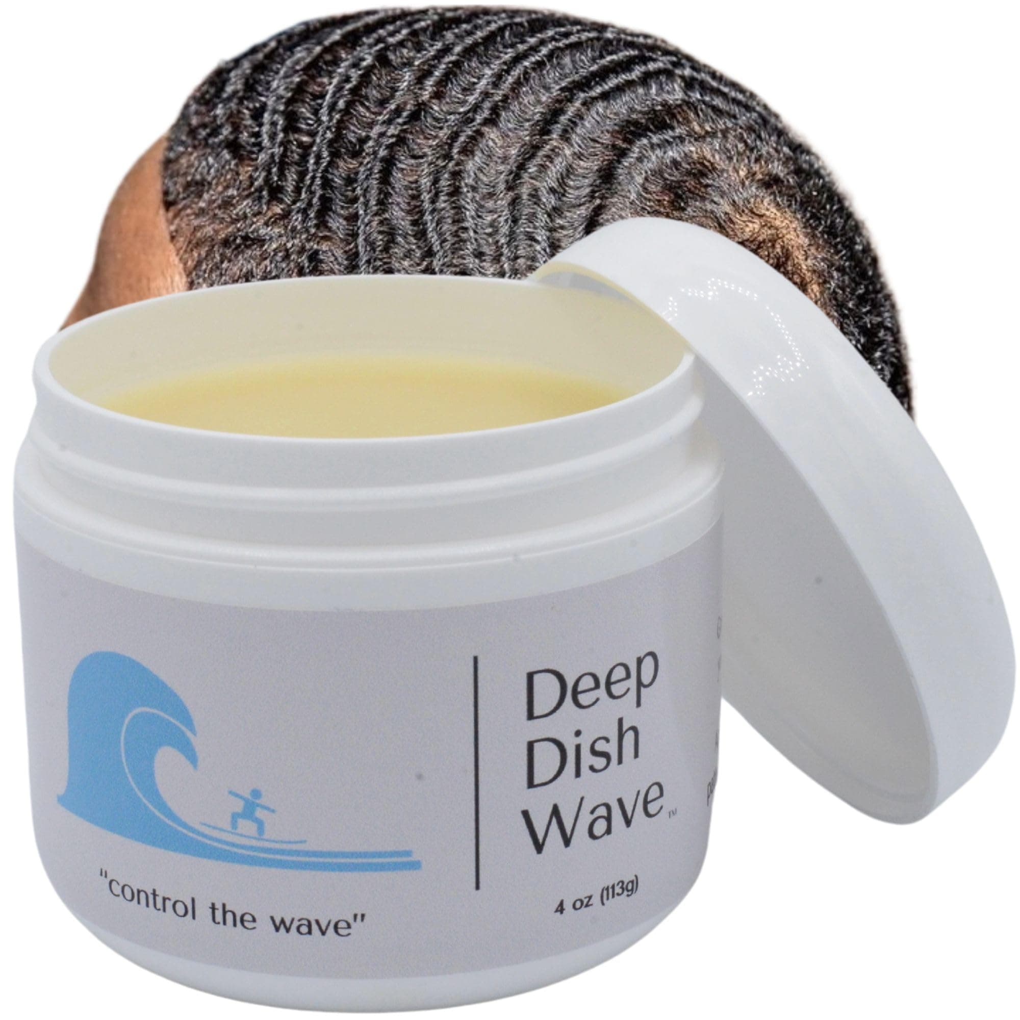 Deep Dish Wave Pomade 100% Pure All Natural 360 Waves Hair Cream - Organic Wave Grease for Men- Wave Butter for Perfect 360 Waves 4oz