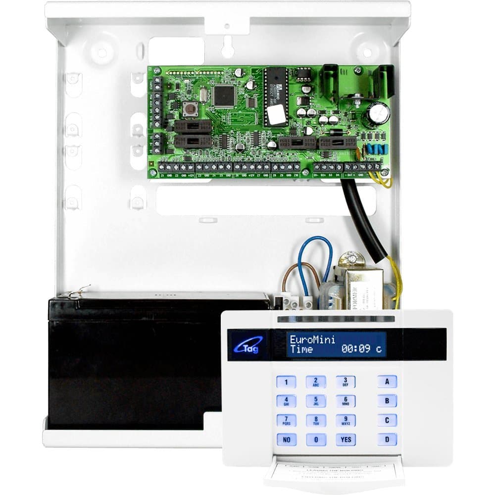 Pyronix Euro Mini EUR-MINIP 10 Zone Panel with LCD Prox Keypad Grade2