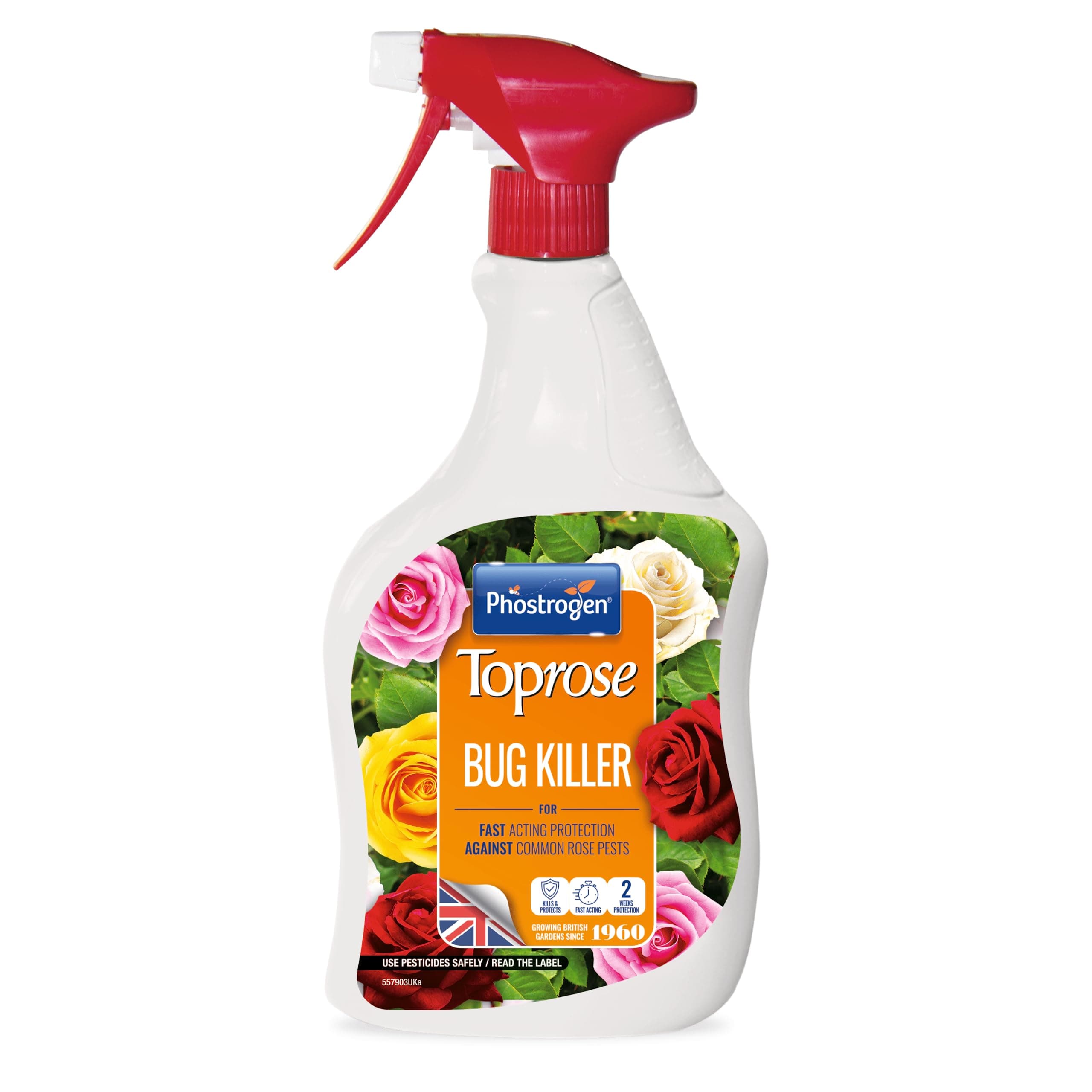 Toprose - Bug Killer 1L ready to use - Fast-Acting Protection for Stronger, Healthier Blooms - Plant Protection, Rose Care, Garden Care, Ready to Use Insecticide, Rose and Shrub, Aphid Control