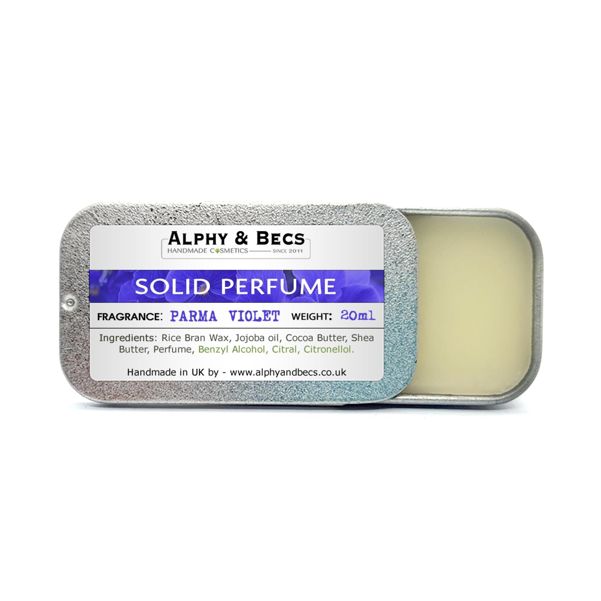 1pc - Natural Solid Perfume for Women - Parma Violet - New Size! 20 ml