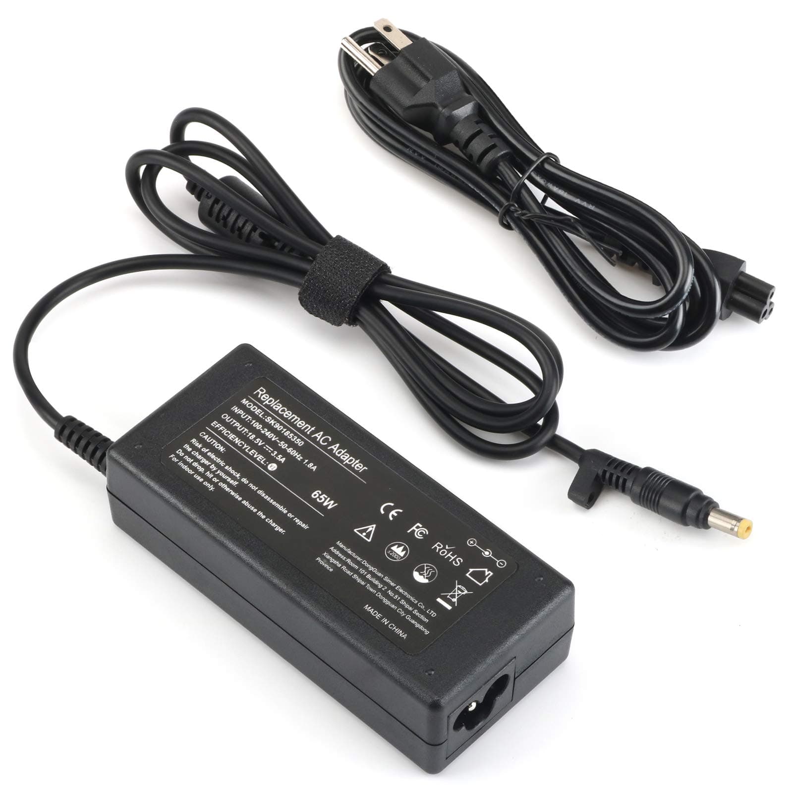 65W Laptop Charger Adapter Replace for HP Pavilion DV9000 DV1000 DV6000 DV6500 DV6700 DV2000 DV4000 DV5000 DV8000 DV9500 DM3 Compaq Presario F700 C300 C500 C700 A900 Power Cord