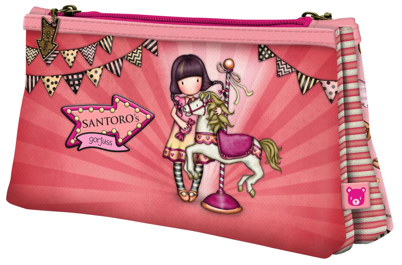 Gorjuss - Double Pencil Case - Carousel